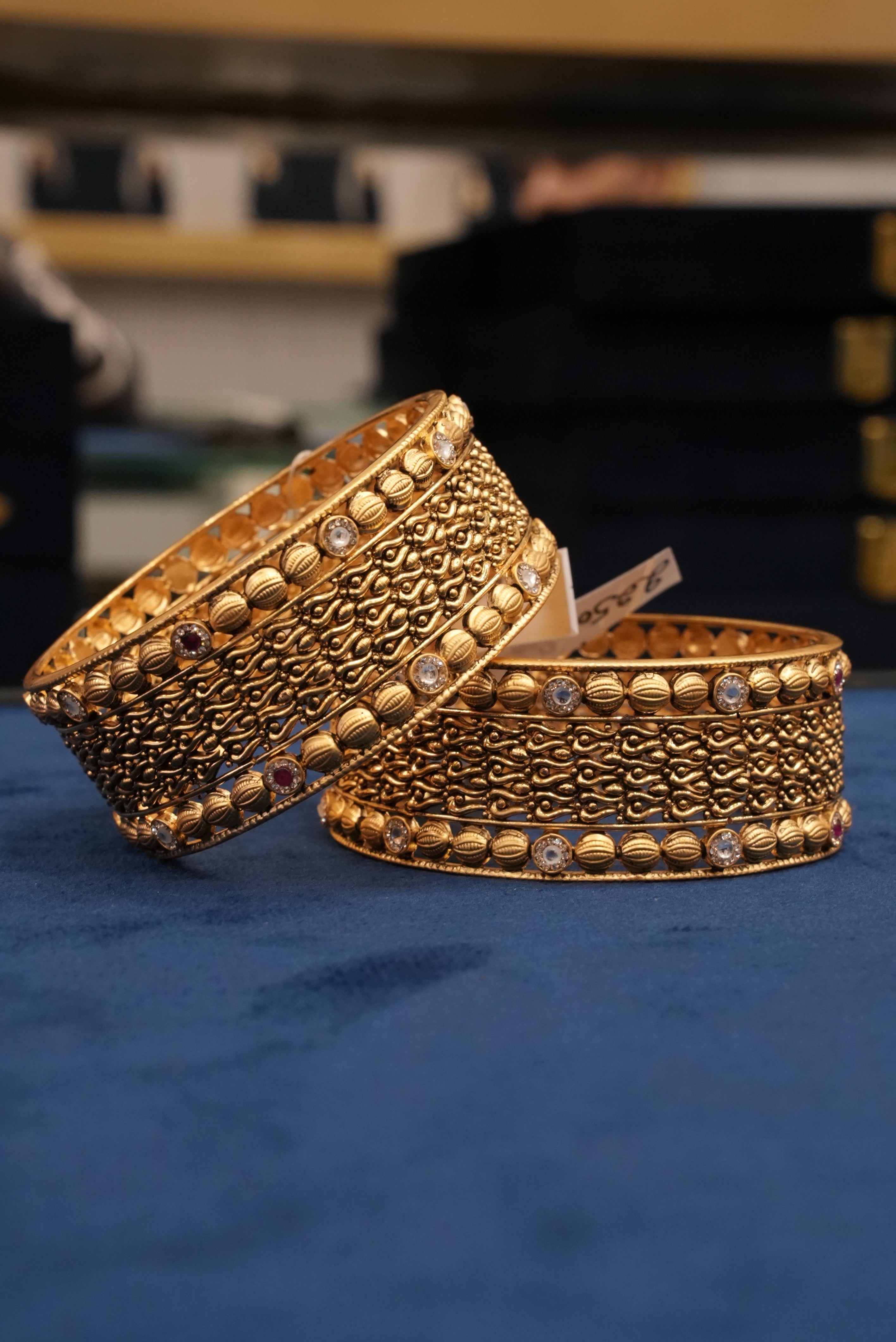 Anmol Crown, Bangles & Kadas, Gold Patra demi-fine jewellery, Size 2.12, SKU BK_L_63 image 1