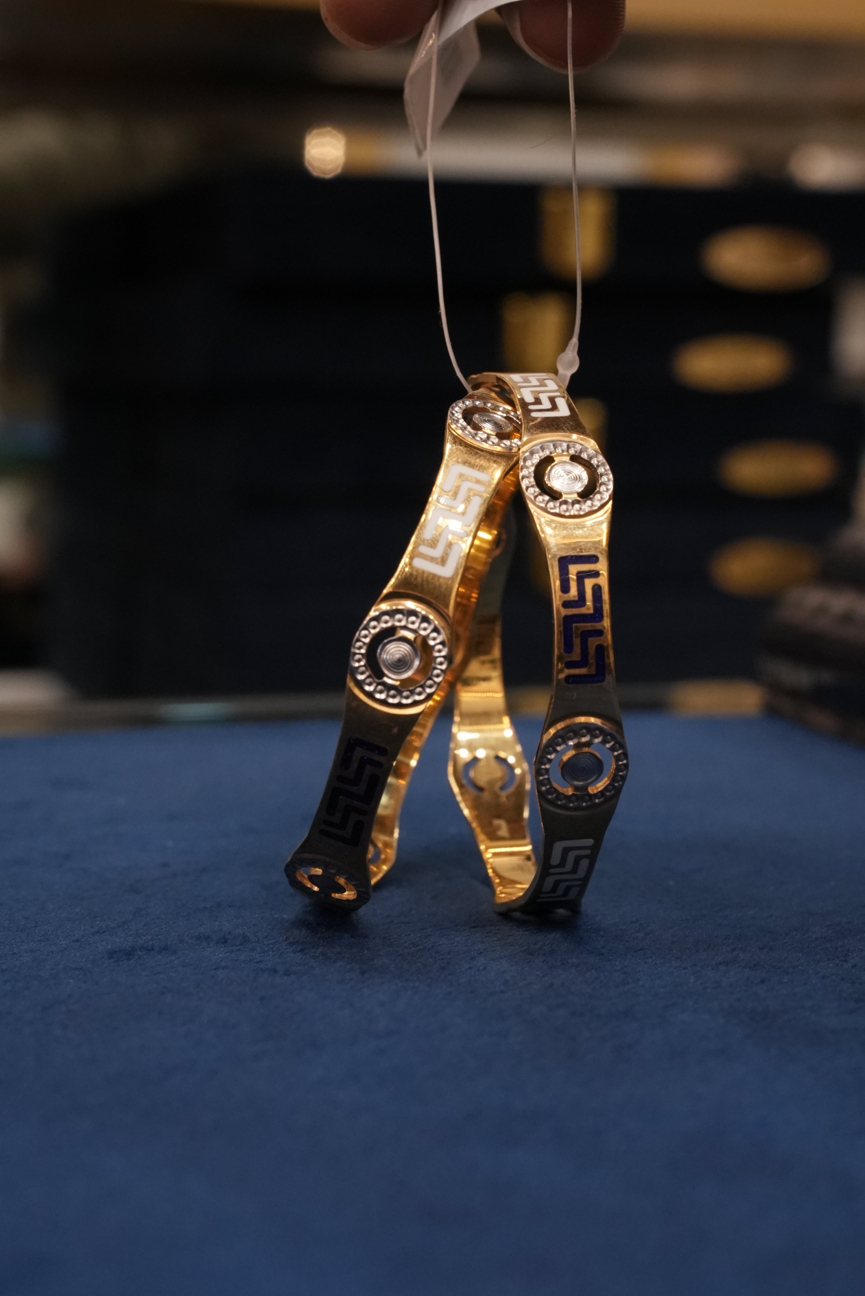 Poised Lumina, Bangles & Kadas, Gold Patra demi-fine jewellery, Size 2.4, SKU BK_L_84 image 0