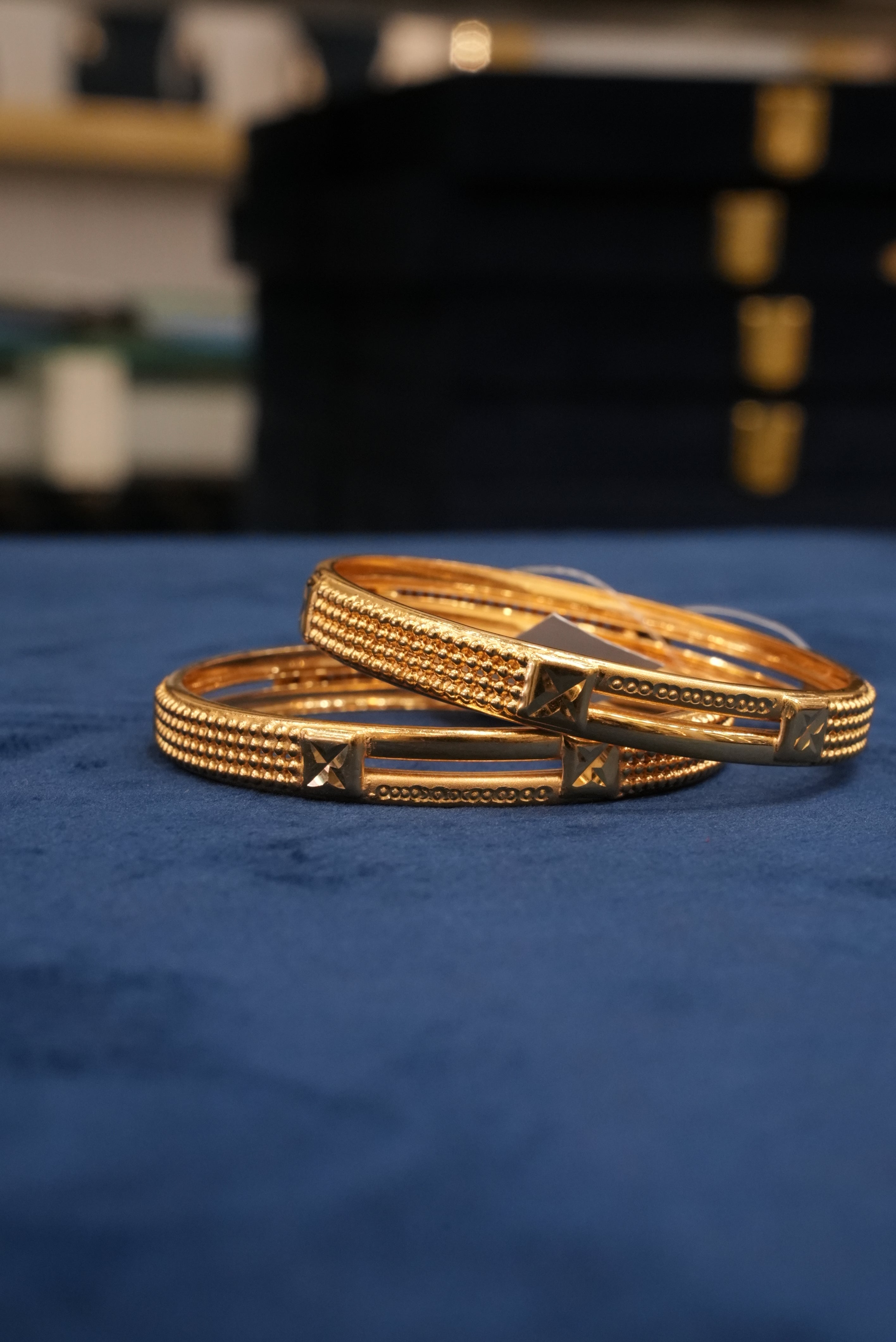 Hastrekha, Bangles & Kadas, Gold Patra demi-fine jewellery, Size 2.6, SKU BK_L_29 image 1