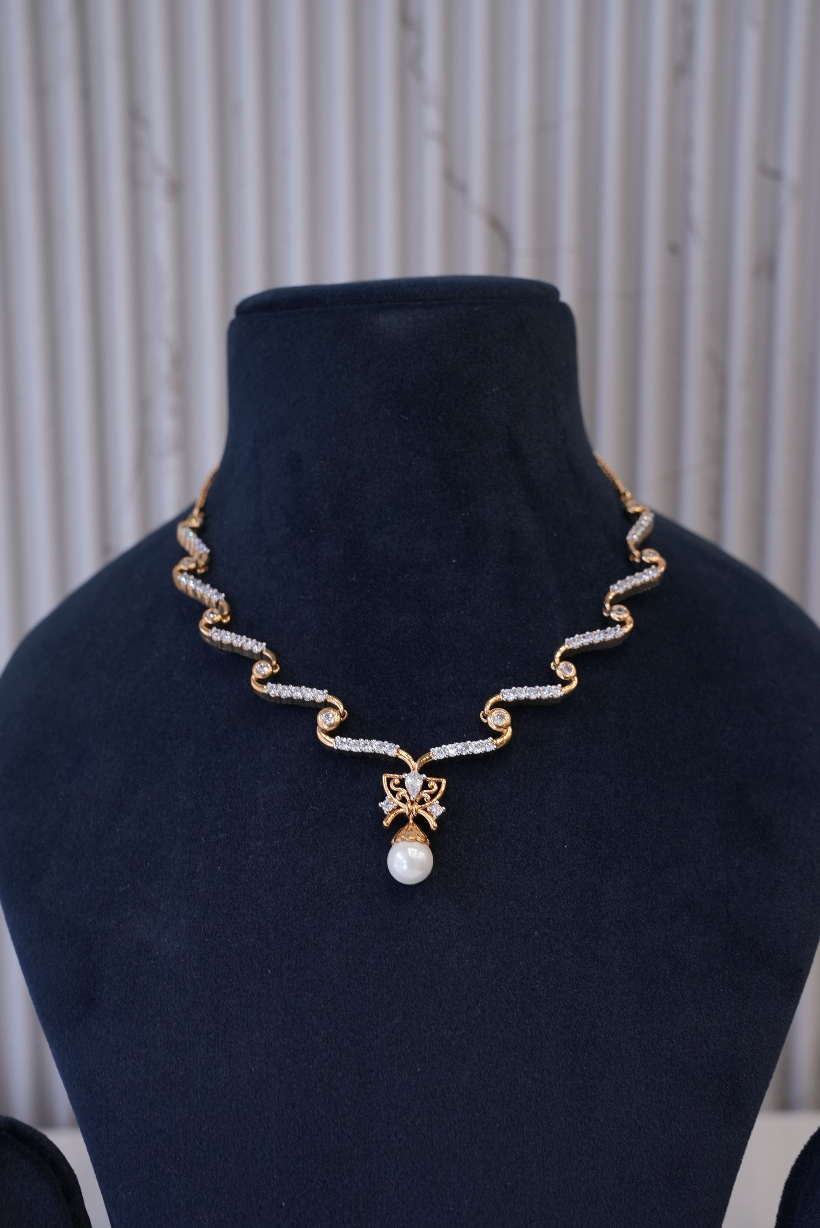 The Diamond Edit, Necklace, Gold Patra demi-fine jewellery, SKU N_D_5 image 1