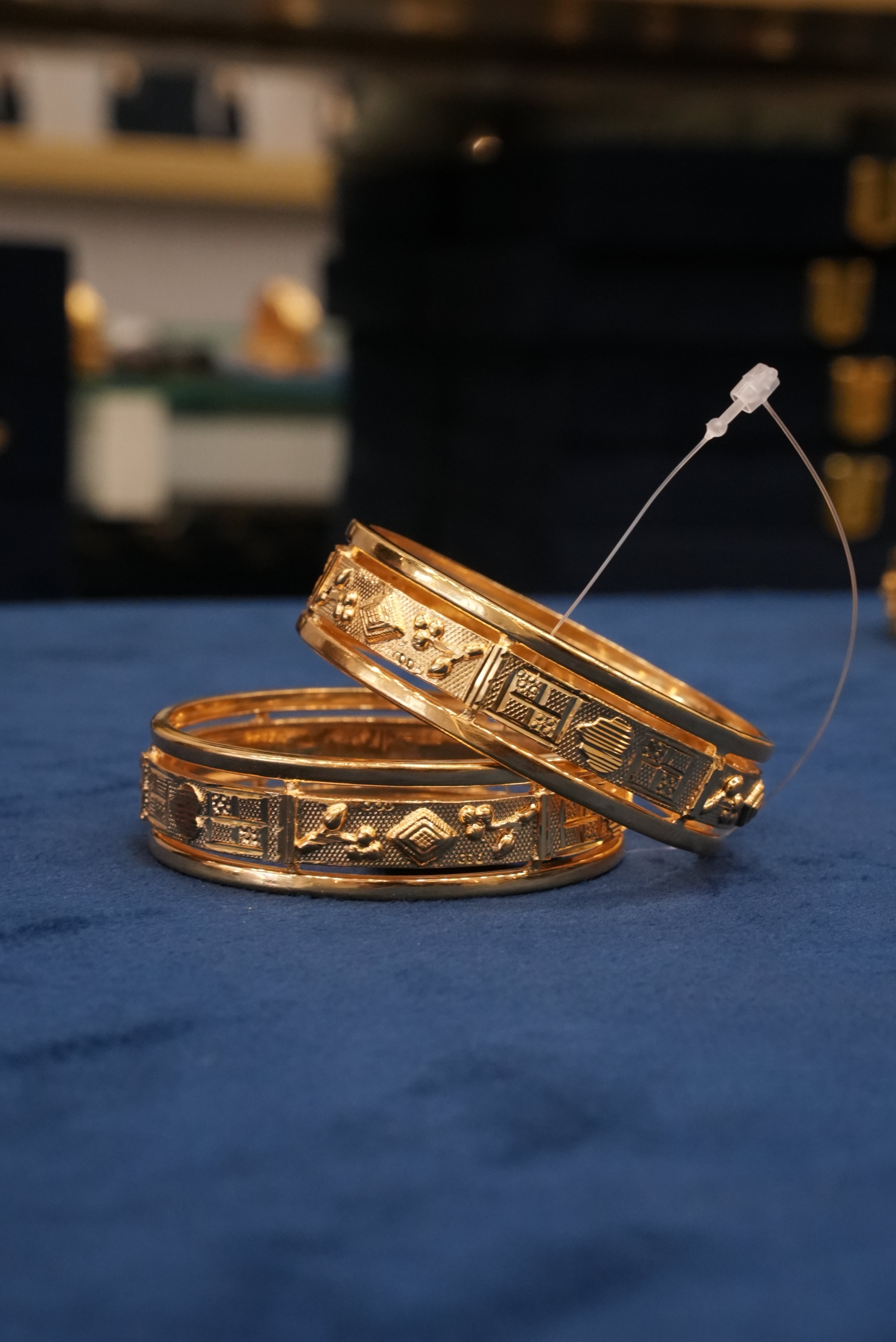 Rajmohini, Bangles & Kadas, Gold Patra demi-fine jewellery, Size 2.4, SKU BK_L_18 image 1