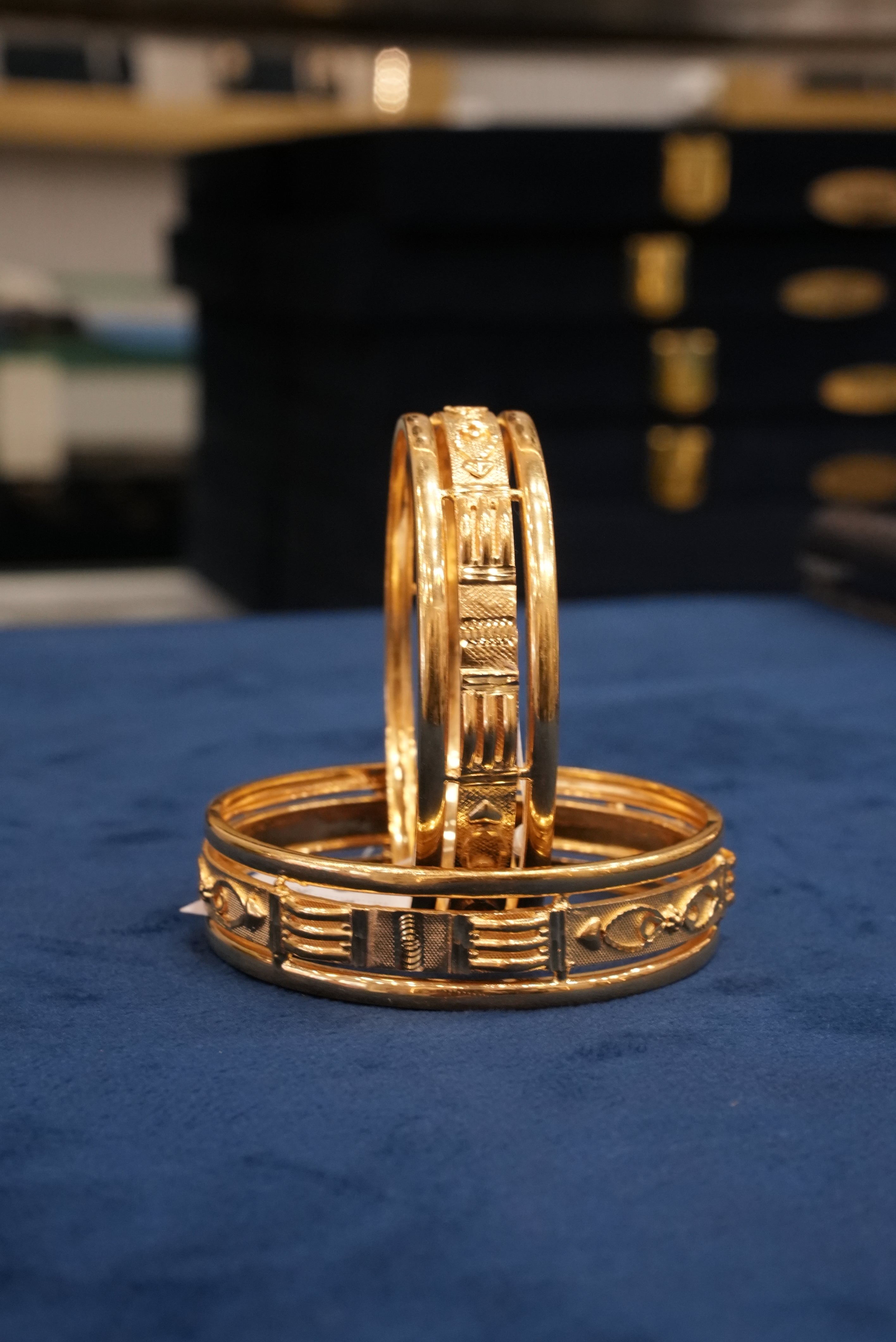 Tejasvi, Bangles & Kadas, Gold Patra demi-fine jewellery, Size 2.6, SKU BK_L_37 image 0