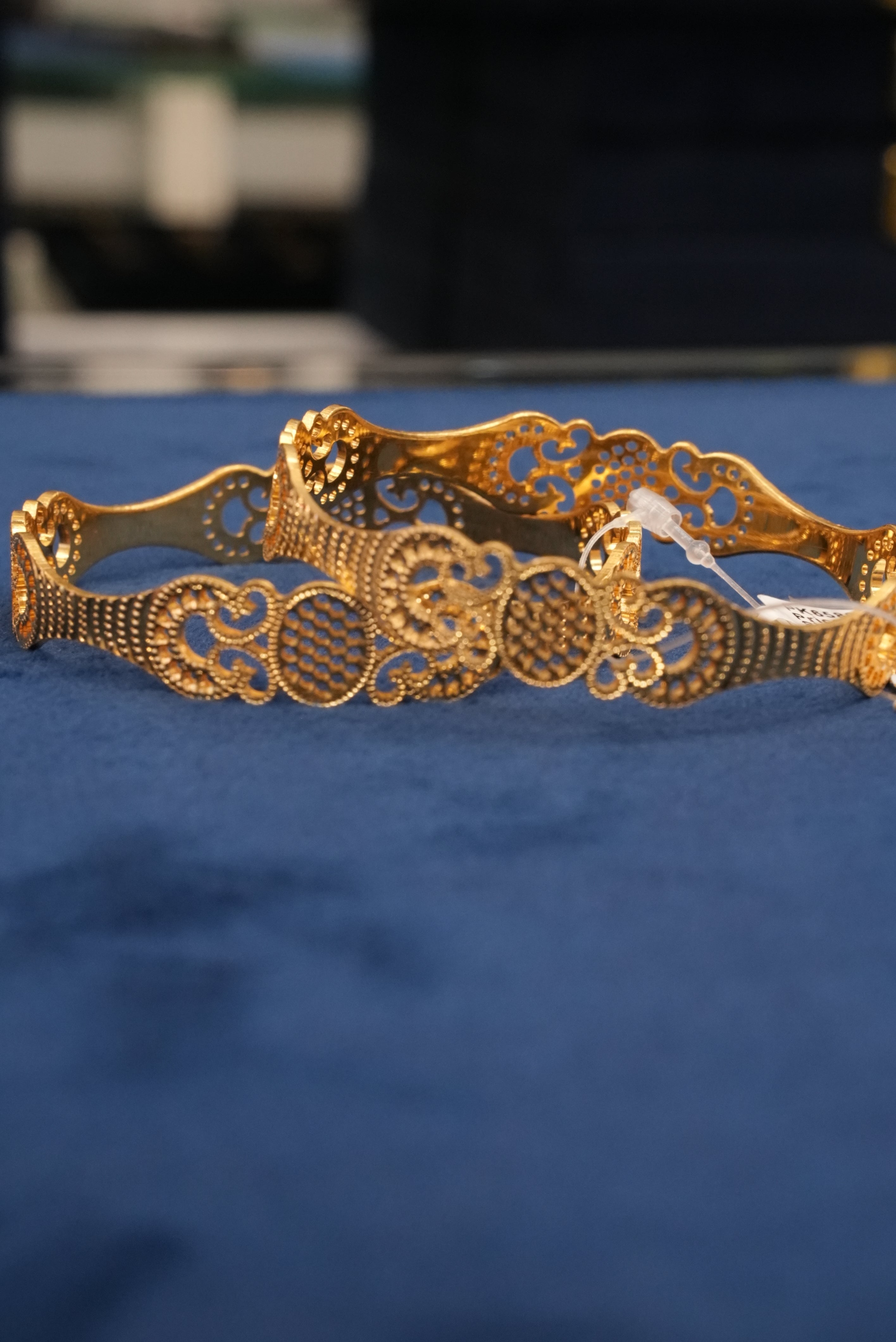 Lavish Horizon, Bangles & Kadas, Gold Patra demi-fine jewellery, Size 2.6, SKU BK_L_79 image 2