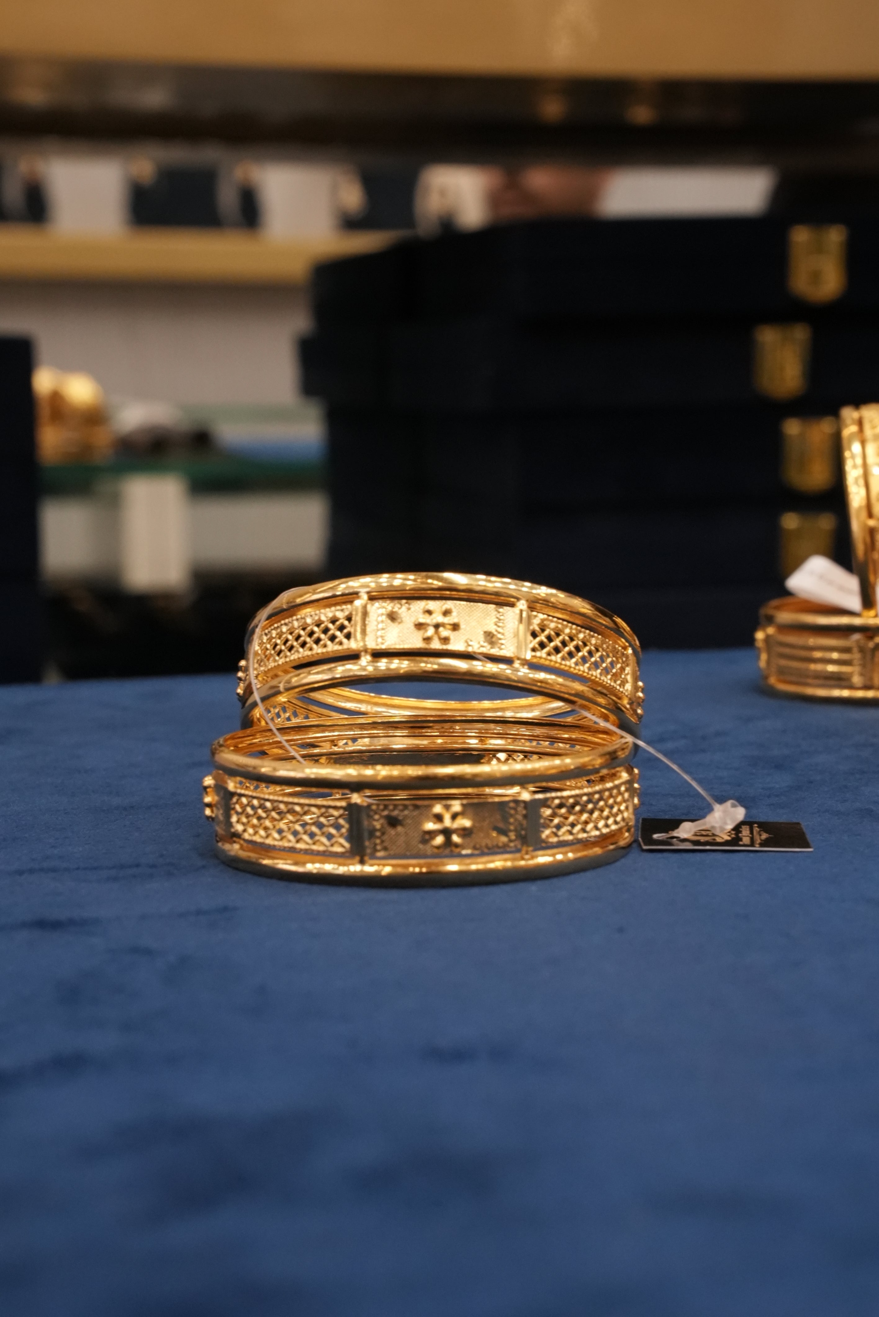 Ranisa, Bangles & Kadas, Gold Patra demi-fine jewellery, Size 2.4, SKU BK_L_16 image 2