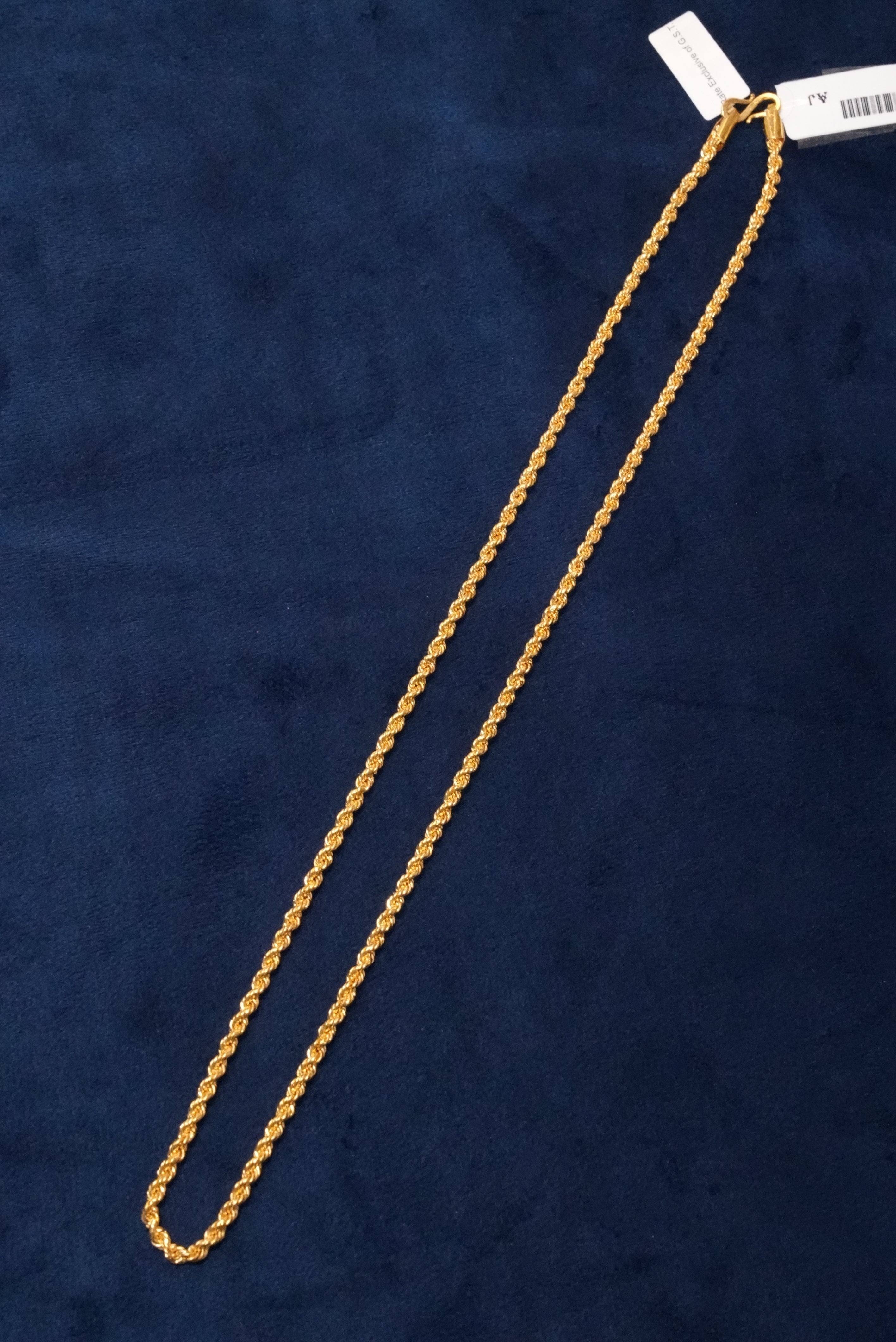 Boss Minimal, Chains, Gold Patra demi-fine jewellery, Size 24 inches, SKU CH_G_12 image 1