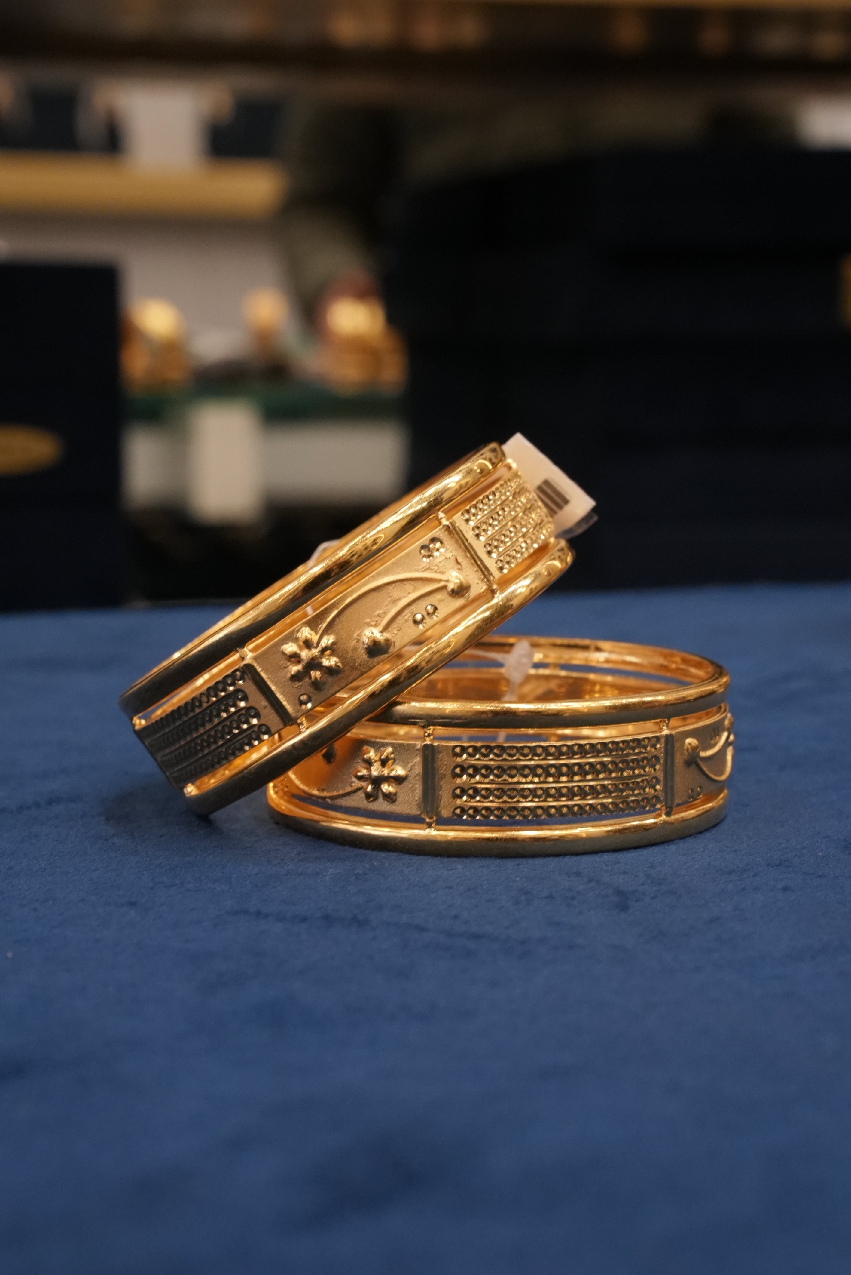 Pureline, Bangles & Kadas, Gold Patra demi-fine jewellery, Size 2.4, SKU BK_L_19 image 1