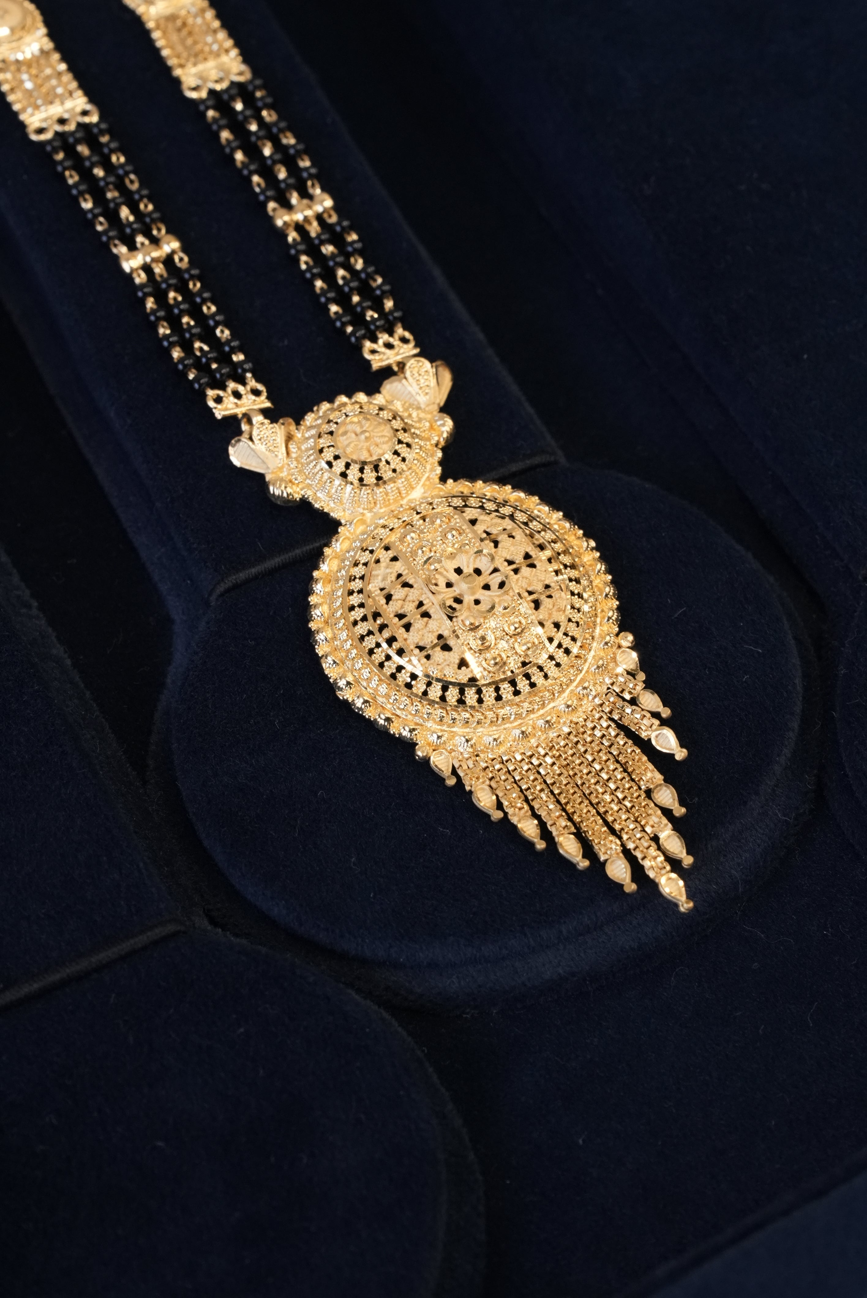 Anant Bandhan, Mangalsutra, Gold Patra demi-fine jewellery, SKU M_HT_1 image 1