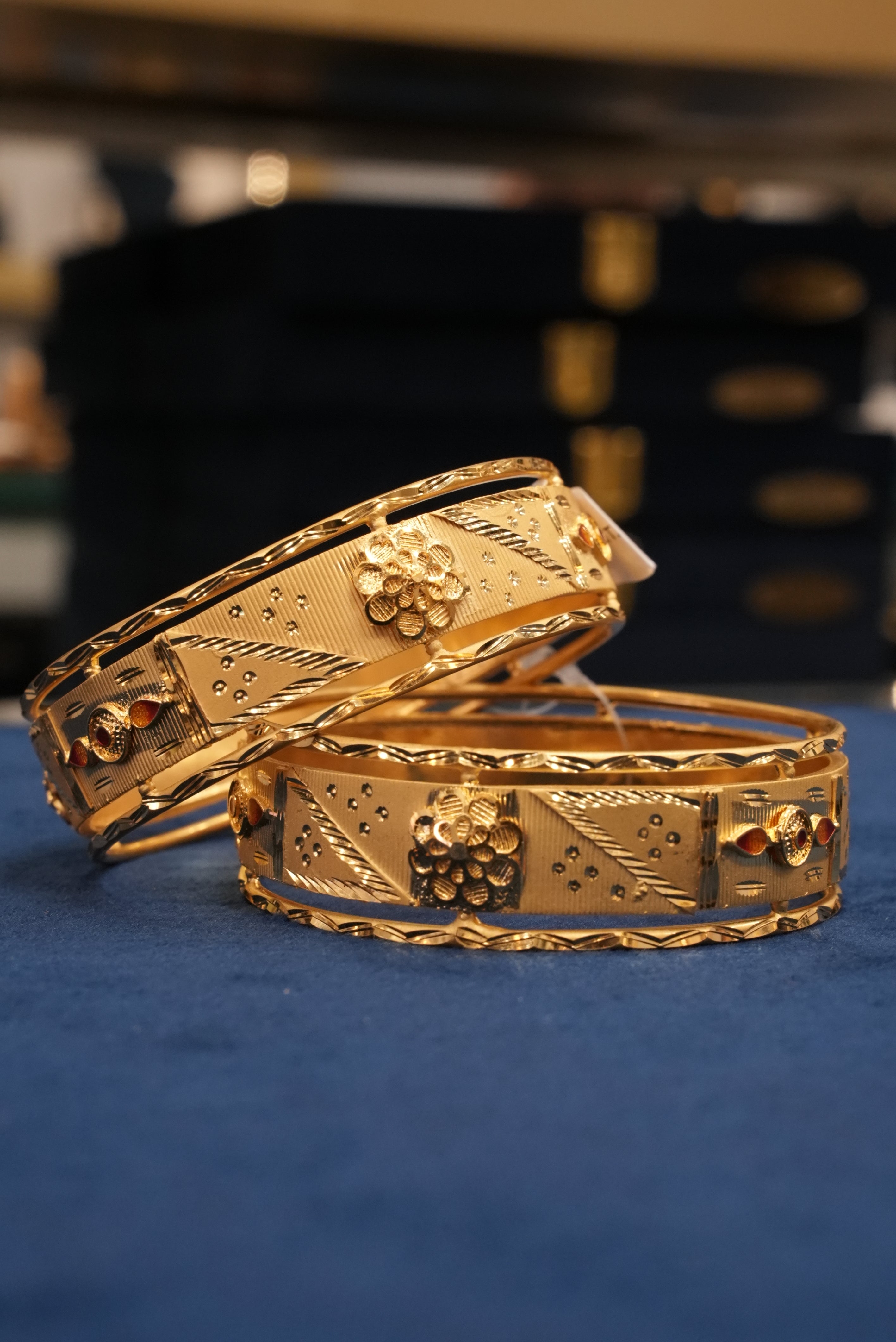 Suhasini, Bangles & Kadas, Gold Patra demi-fine jewellery, Size 2.6, SKU BK_L_45 image 2