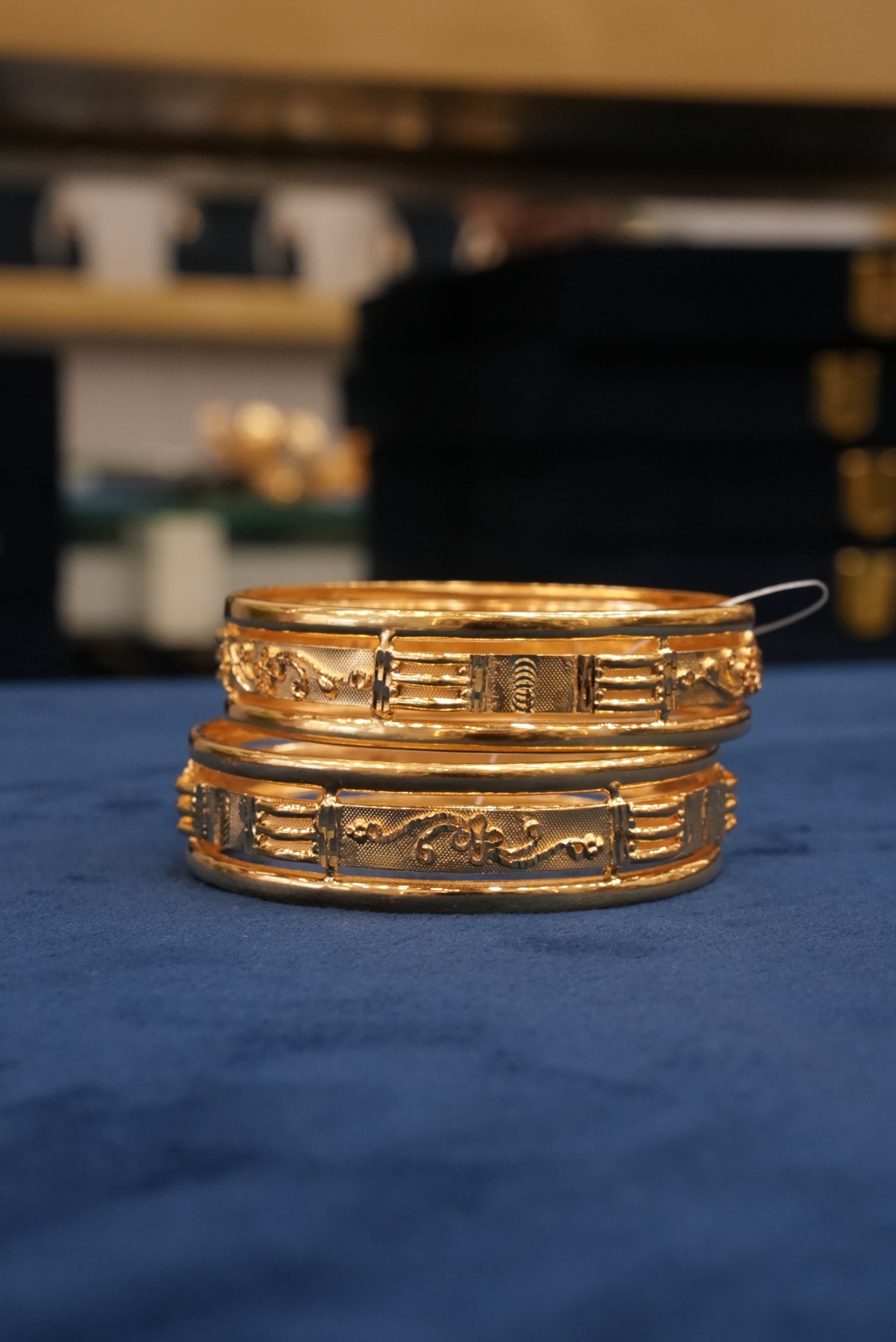 Kalaan, Bangles & Kadas, Gold Patra demi-fine jewellery, Size 2.6, SKU BK_L_31 image 2
