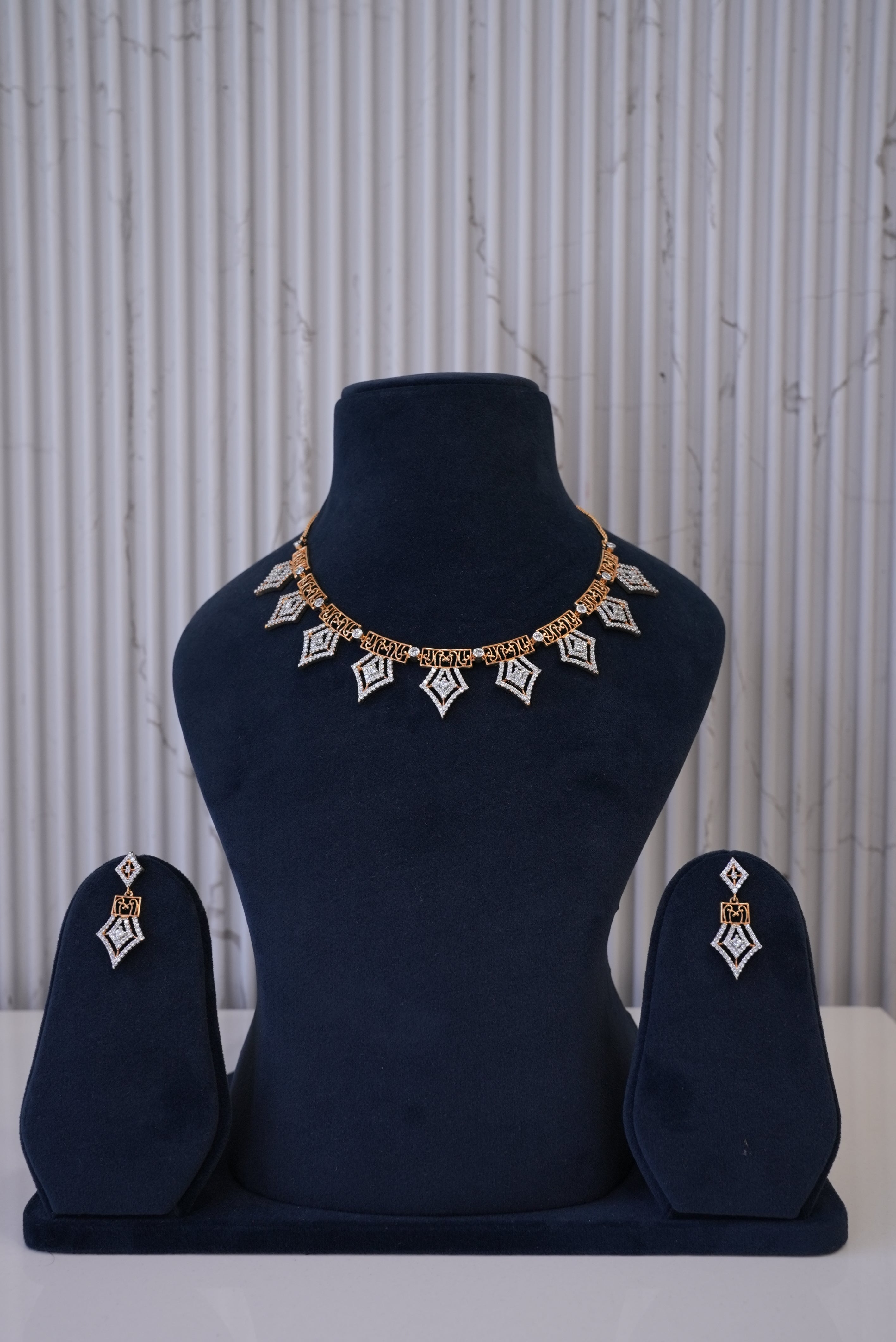 Luxe Affair, Necklace, Gold Patra demi-fine jewellery, SKU N_D_4 image 0