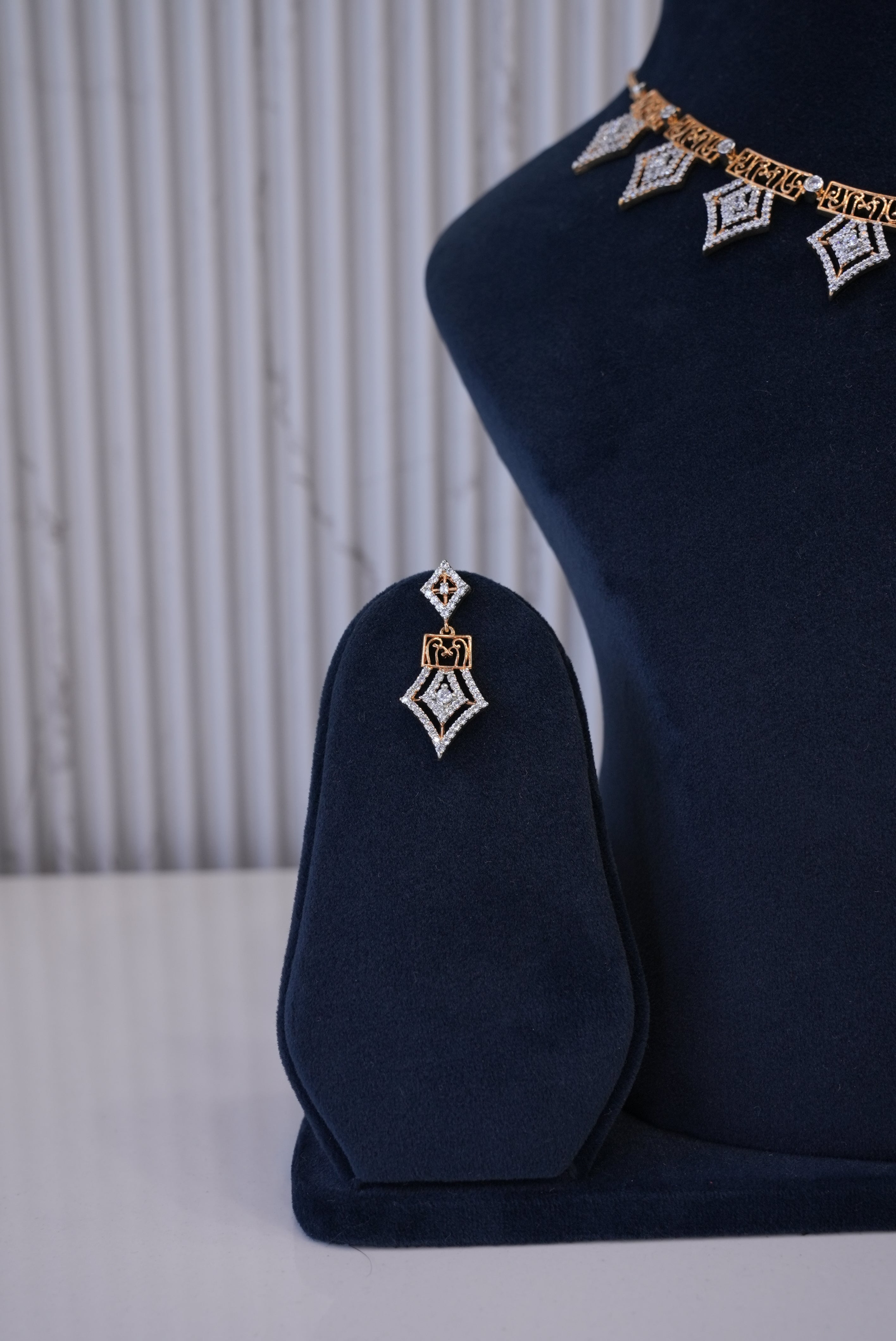 Luxe Affair, Necklace, Gold Patra demi-fine jewellery, SKU N_D_4 image 2