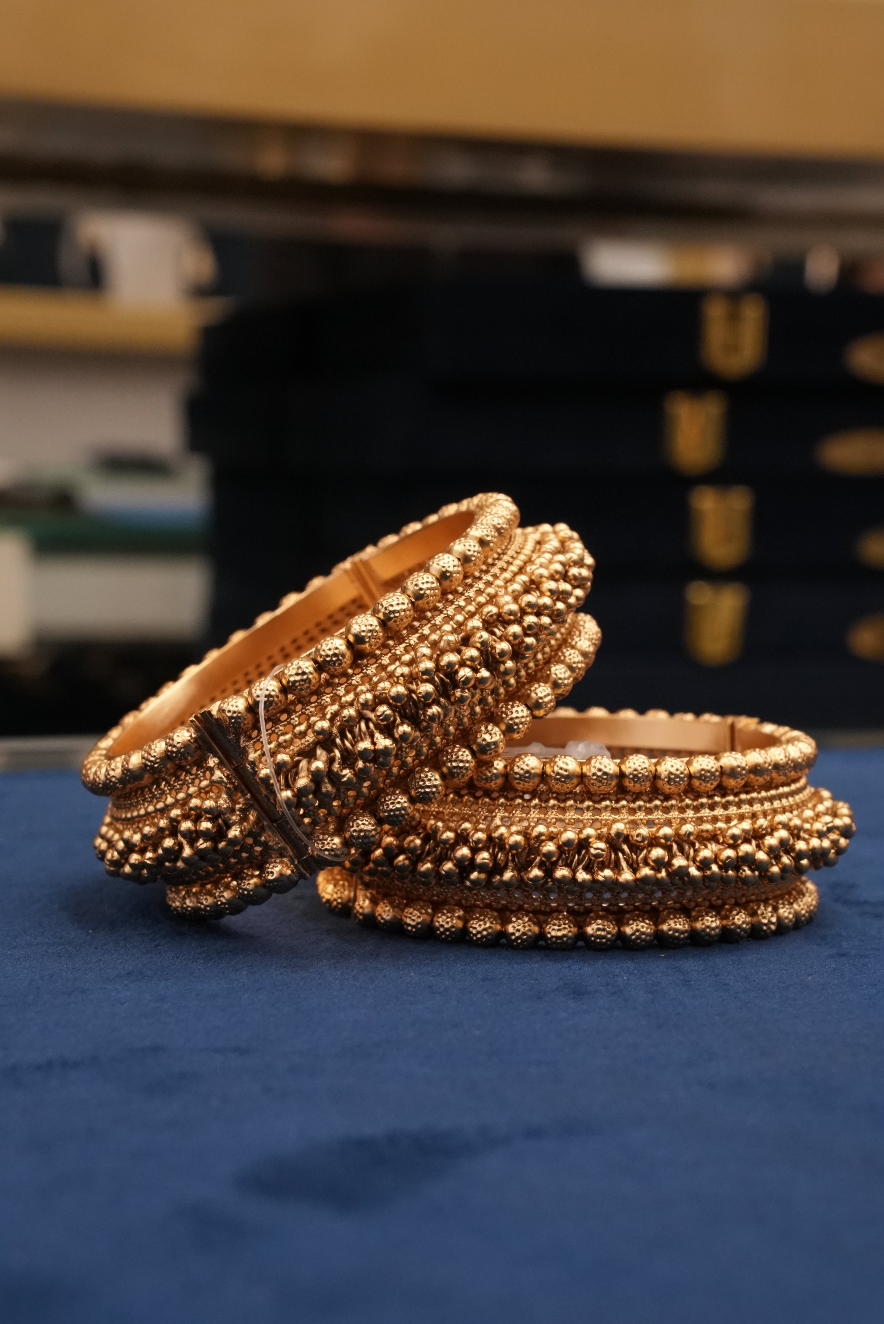 Varnika, Bangles & Kadas, Gold Patra demi-fine jewellery, Size 2.6, SKU BK_L_46 image 1