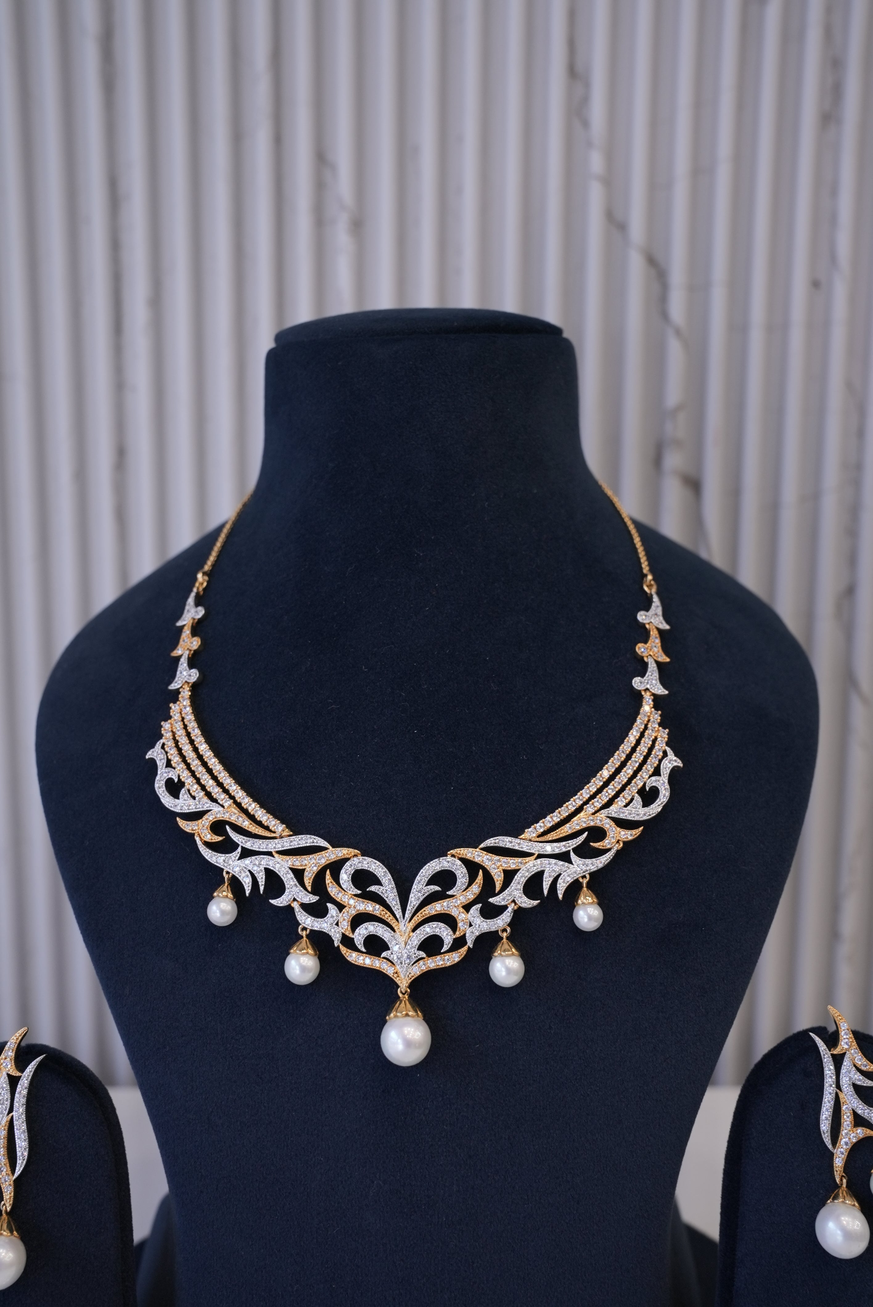 The Sleek Shine, Necklace, Gold Patra demi-fine jewellery, SKU N_D_18 image 1