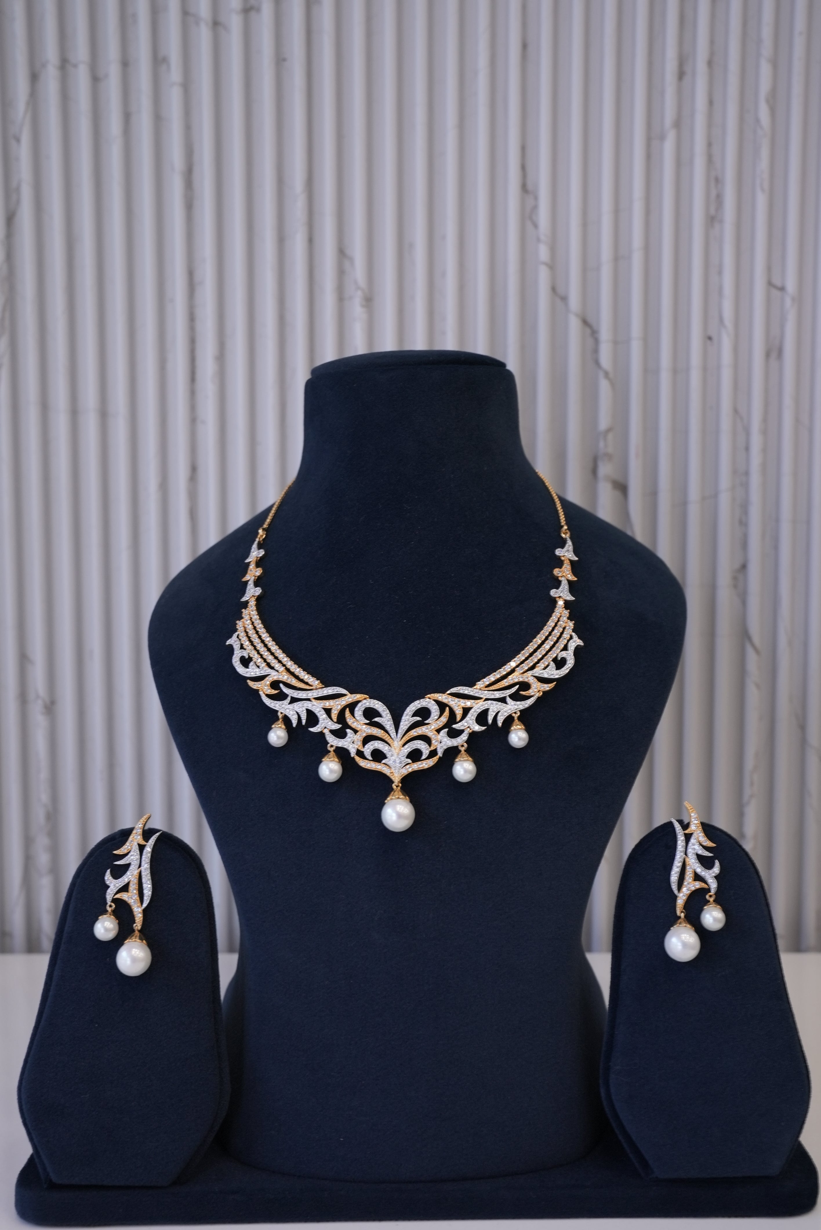 The Sleek Shine, Necklace, Gold Patra demi-fine jewellery, SKU N_D_18 image 0