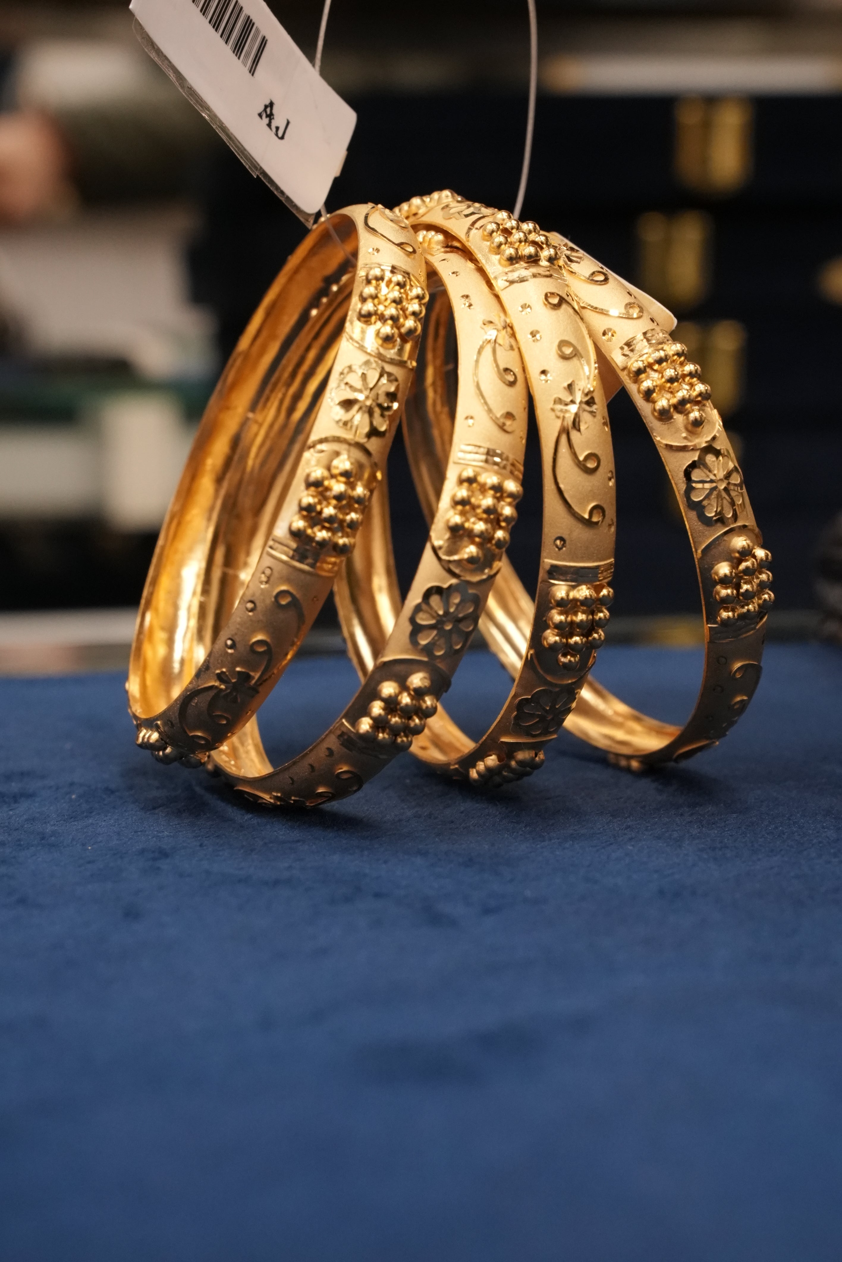 Imperial Grace, Bangles & Kadas, Gold Patra demi-fine jewellery, Size 2.6, SKU BK_L_76 image 0