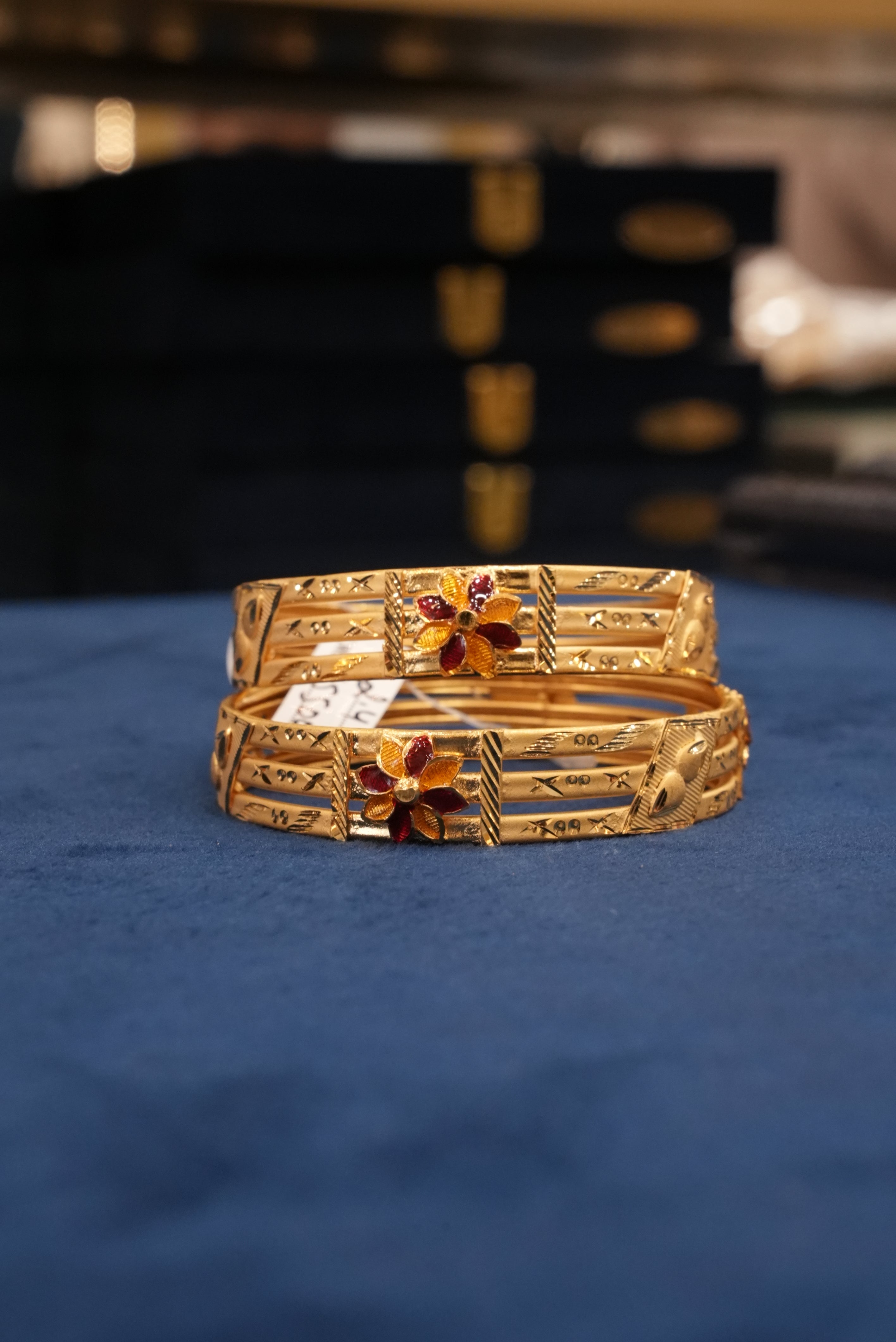 Samrajni, Bangles & Kadas, Gold Patra demi-fine jewellery, Size 2.4, SKU BK_L_11 image 2
