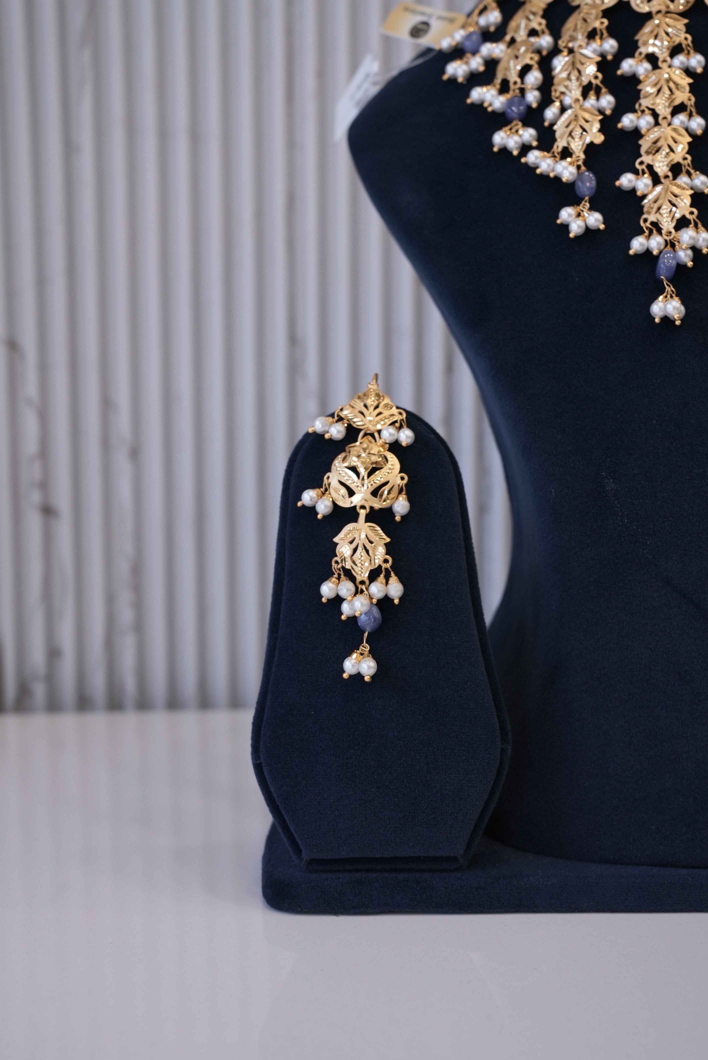 Bridal Samriddhi, Necklace, Gold Patra demi-fine jewellery, SKU N_BS_5 image 2