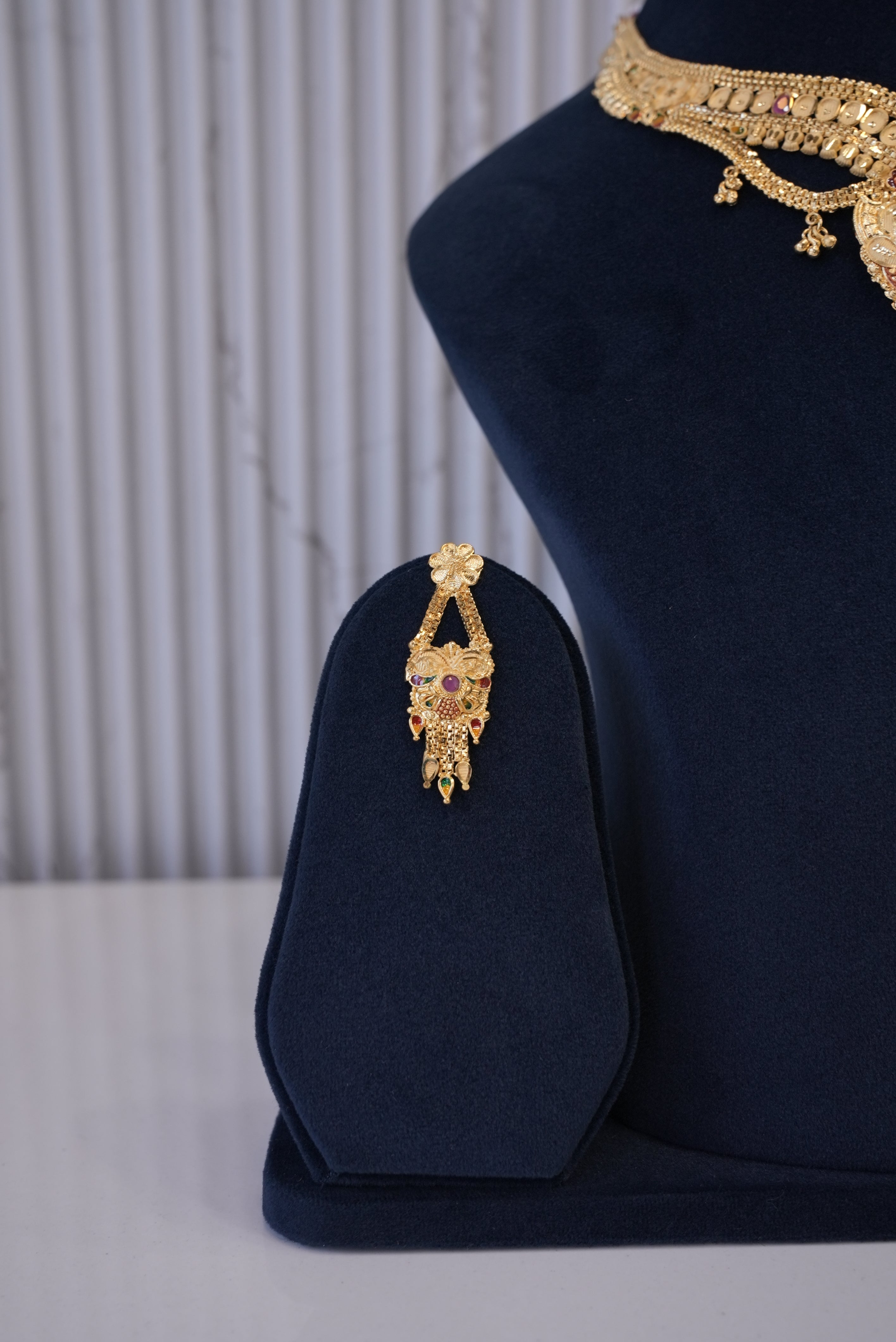 Pure Majesty, Necklace, Gold Patra demi-fine jewellery, SKU N_GS_6 image 2