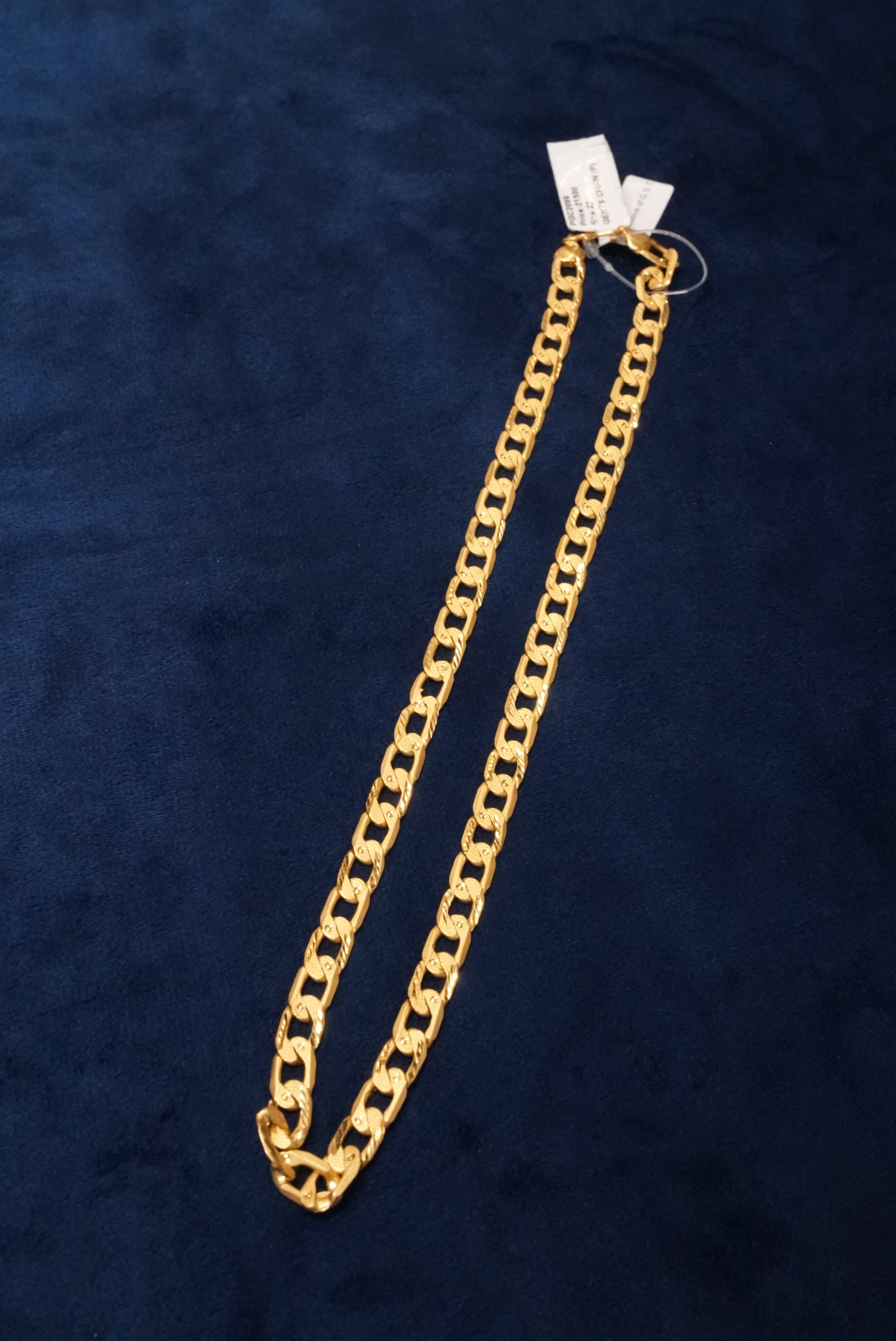 Pure Glow, Chains, Gold Patra demi-fine jewellery, Size 22 inches, SKU CH_G_13 image 1