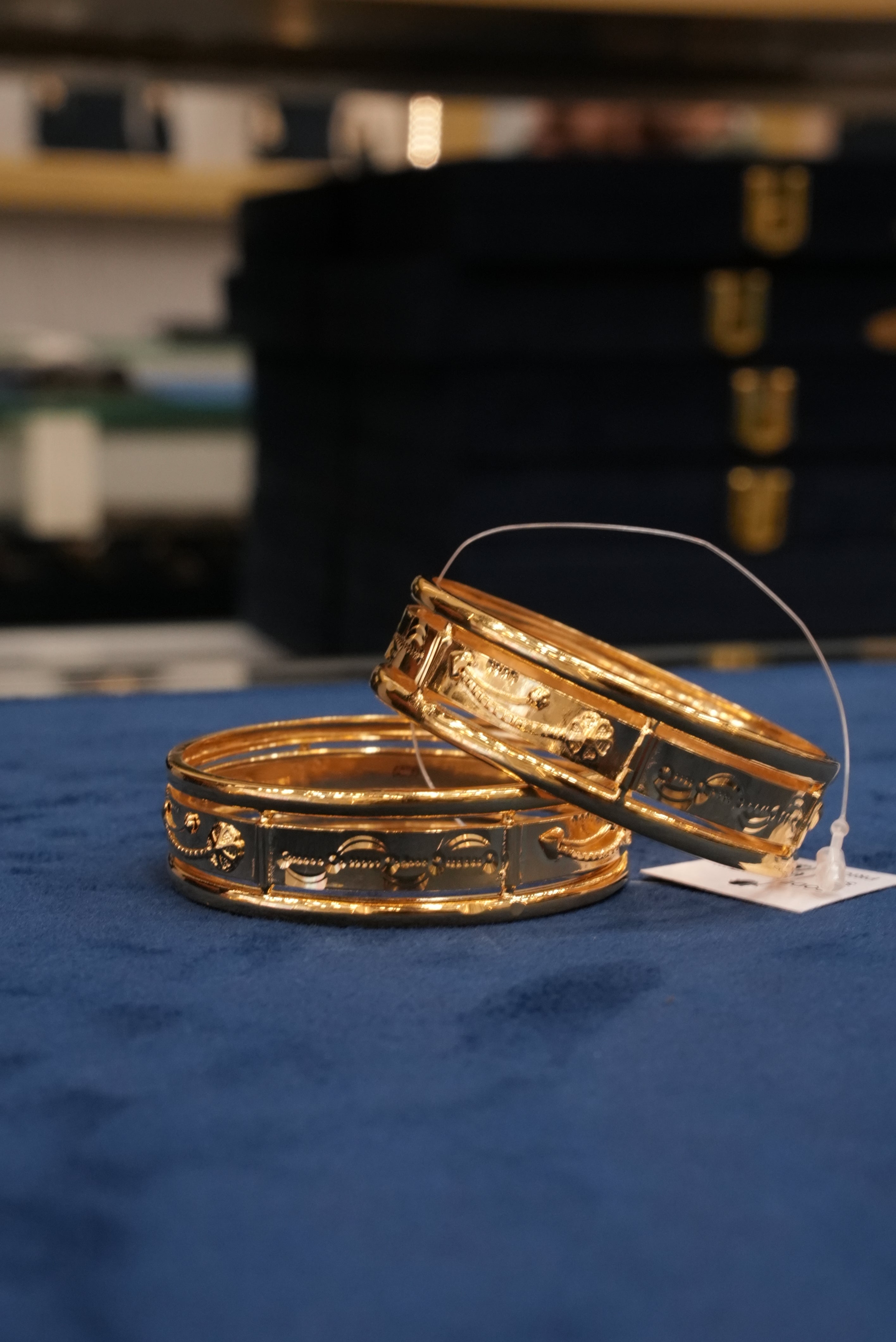 Anmol Luxe, Bangles & Kadas, Gold Patra demi-fine jewellery, Size 2.2, SKU BK_L_60 image 1