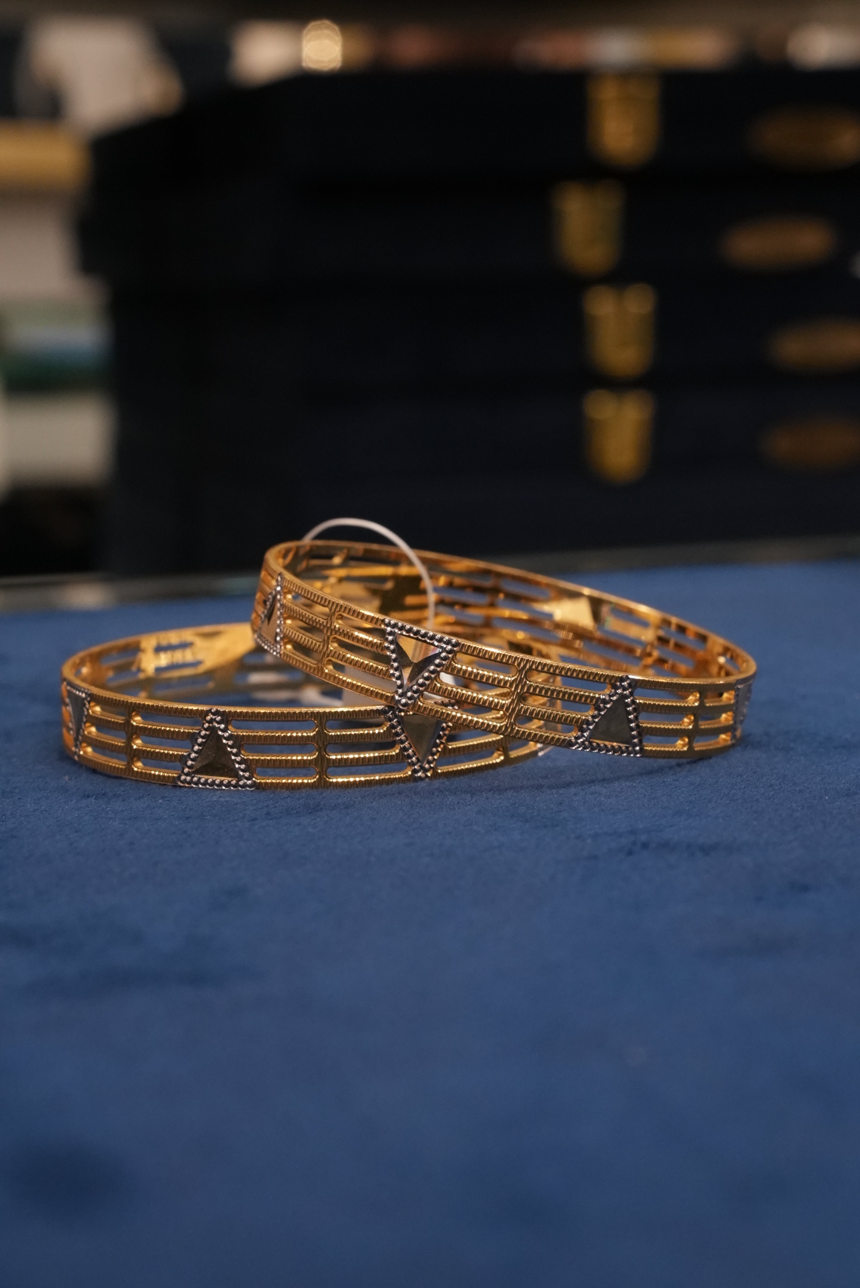 Harmonious Shine, Bangles & Kadas, Gold Patra demi-fine jewellery, Size 2.4, SKU BK_L_82 image 1