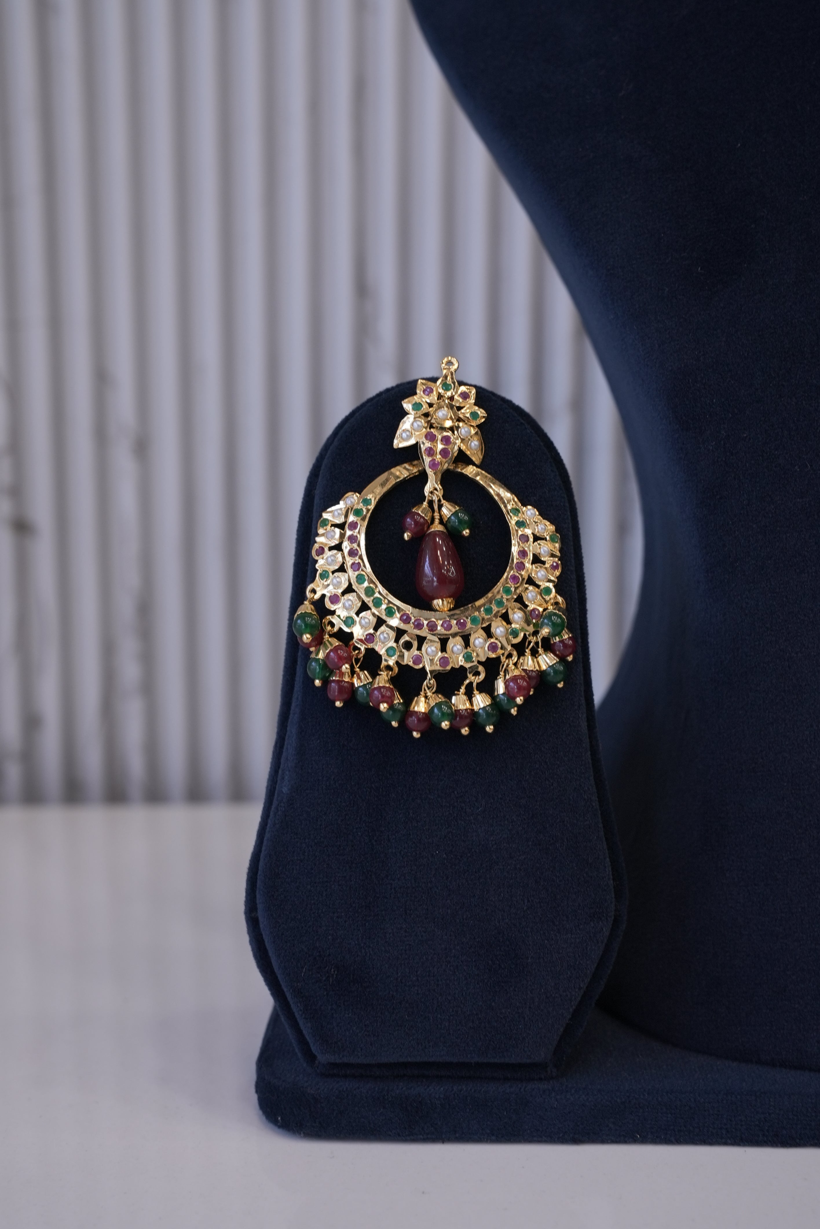 Gulmohar Glow, Necklace, Gold Patra demi-fine jewellery, SKU N_JS_6 image 2