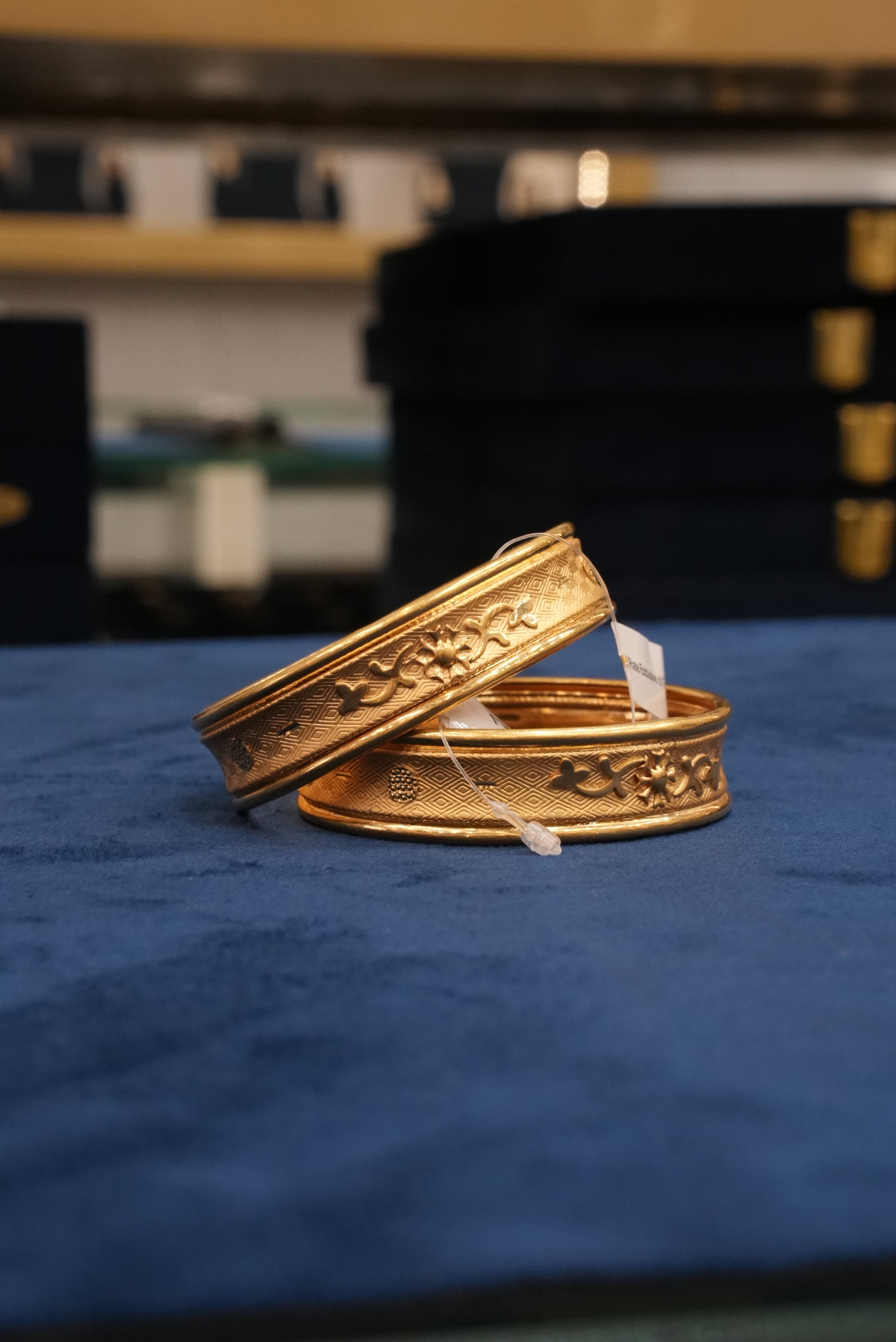 Karigari, Bangles & Kadas, Gold Patra demi-fine jewellery, Size 2.6, SKU BK_L_28 image 2