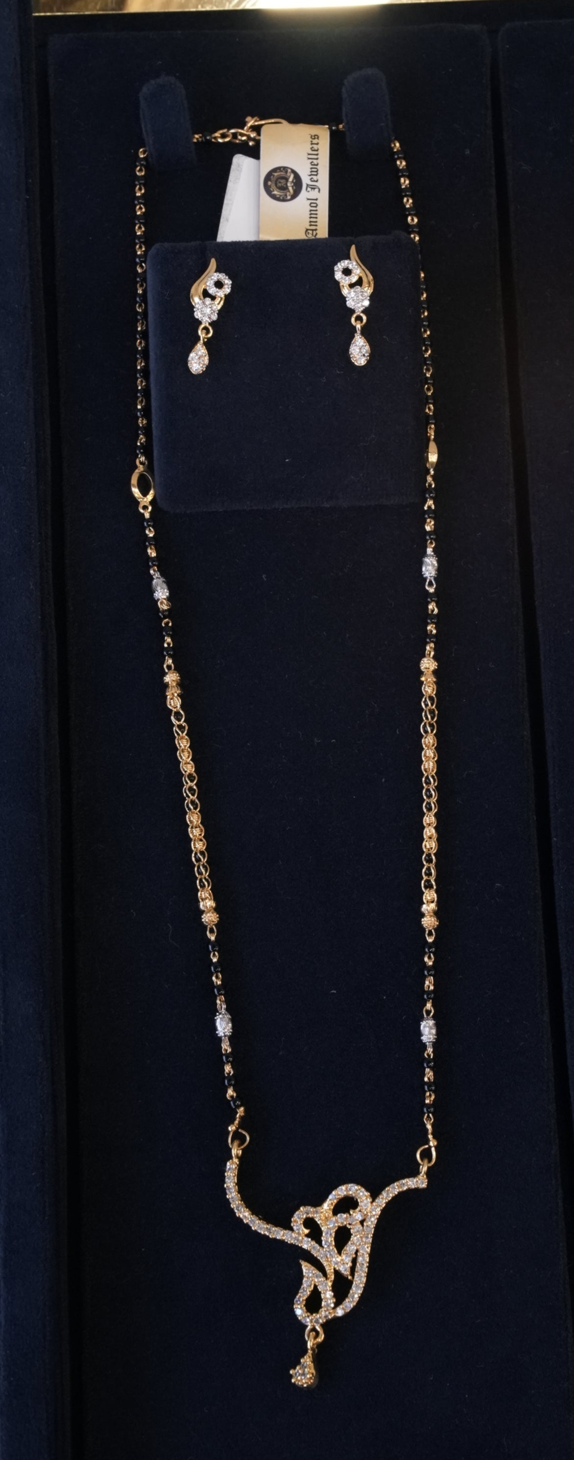 Aarohi, Mangalsutra, Gold Patra demi-fine jewellery, SKU M_SD_1 image 1