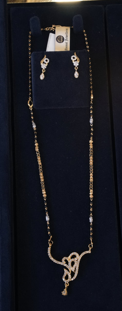 Aarohi, Mangalsutra, Gold Patra demi-fine jewellery, SKU M_SD_1 image 1