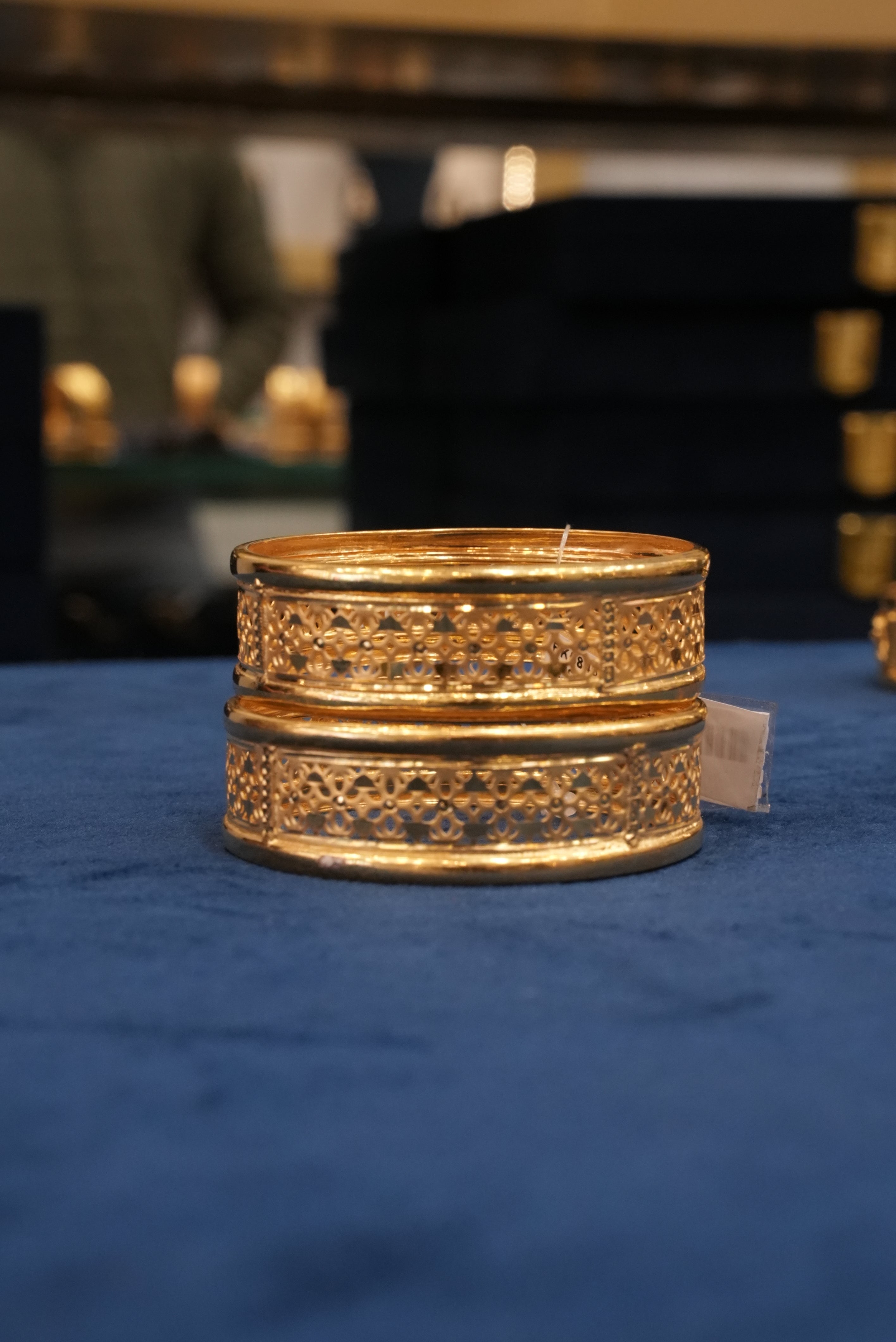 Goldform, Bangles & Kadas, Gold Patra demi-fine jewellery, Size 2.4, SKU BK_L_20 image 2