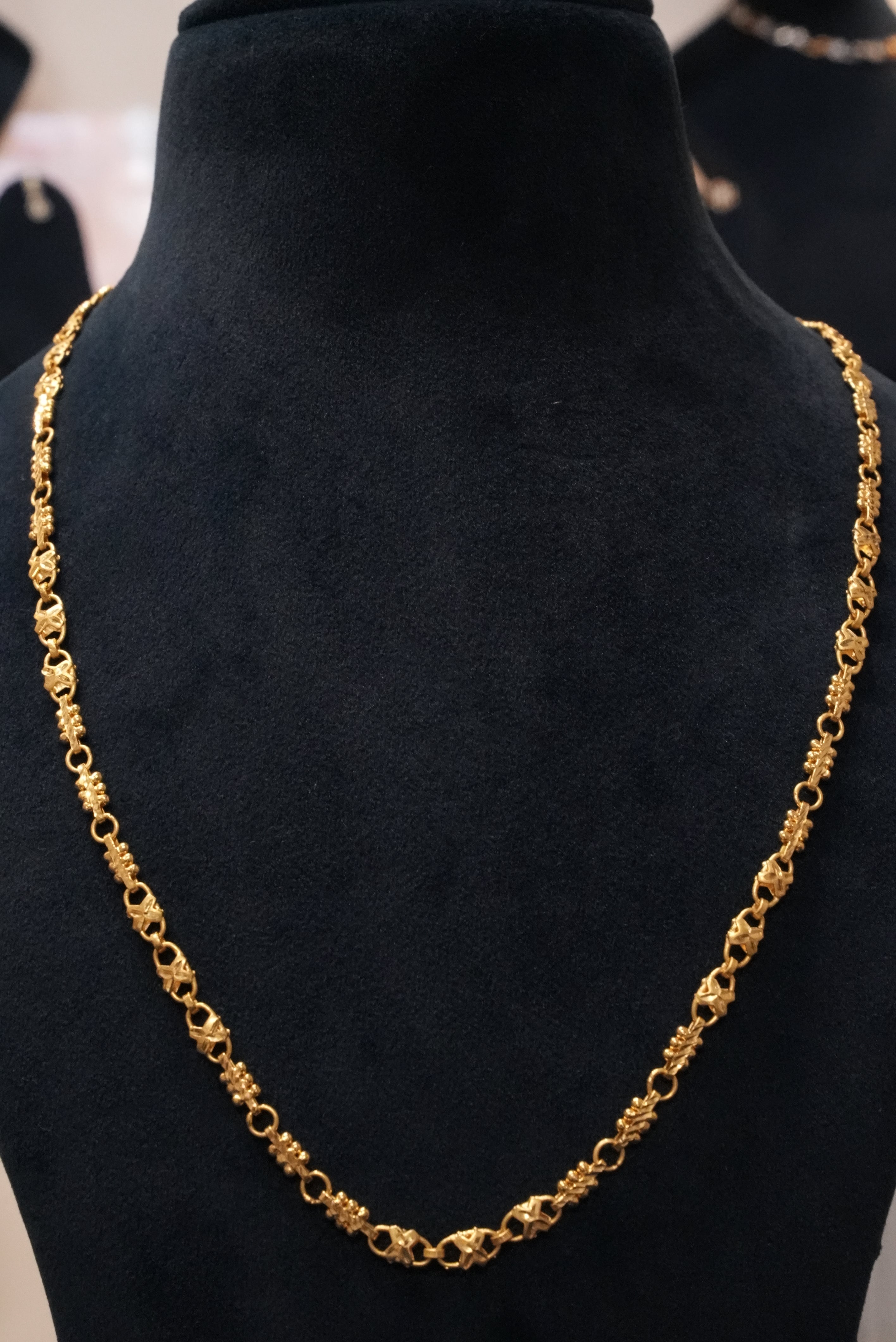 City Glam, Chains, Gold Patra demi-fine jewellery, Size 24 inches, SKU CH_L_8 image 0