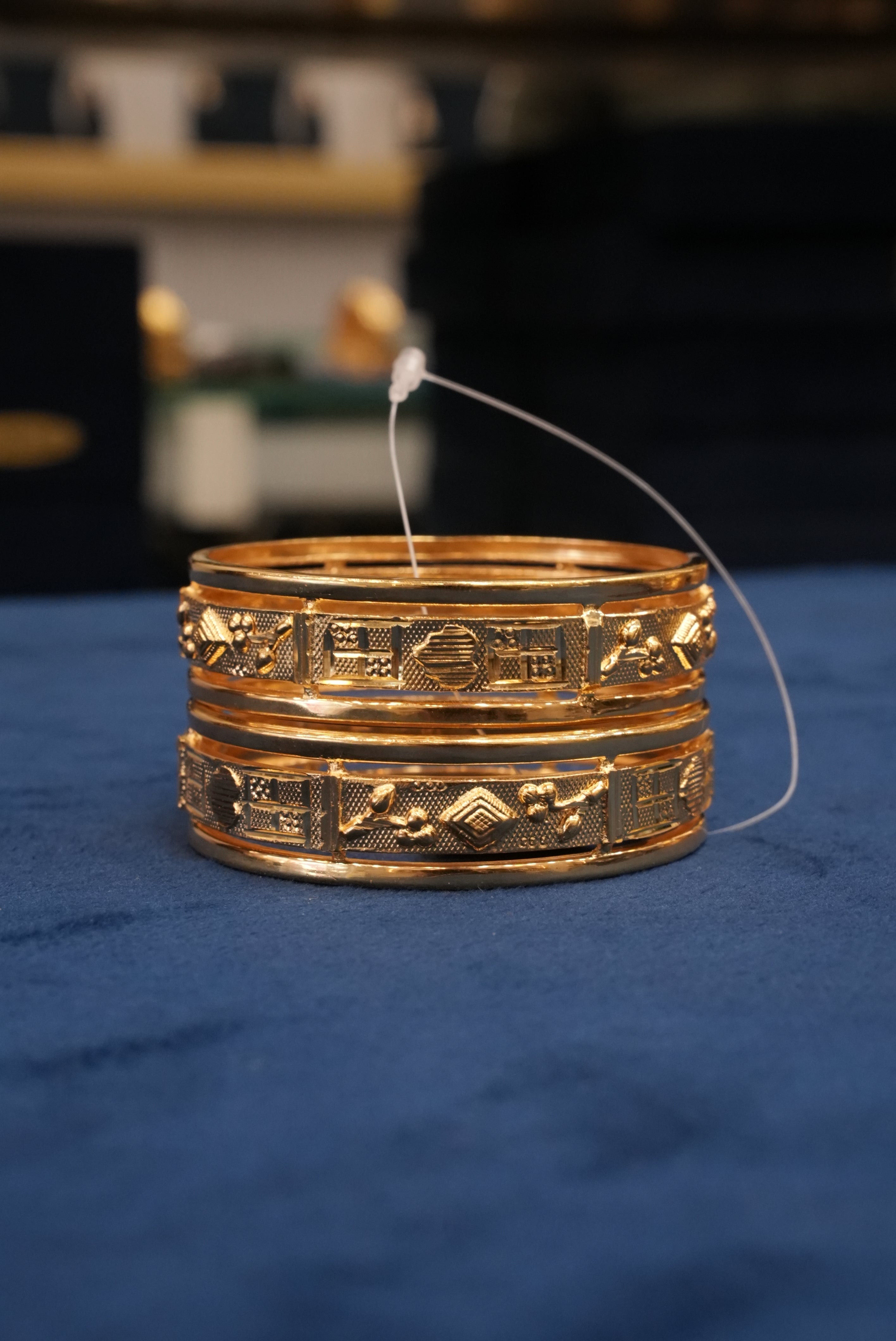 Rajmohini, Bangles & Kadas, Gold Patra demi-fine jewellery, Size 2.4, SKU BK_L_18 image 2