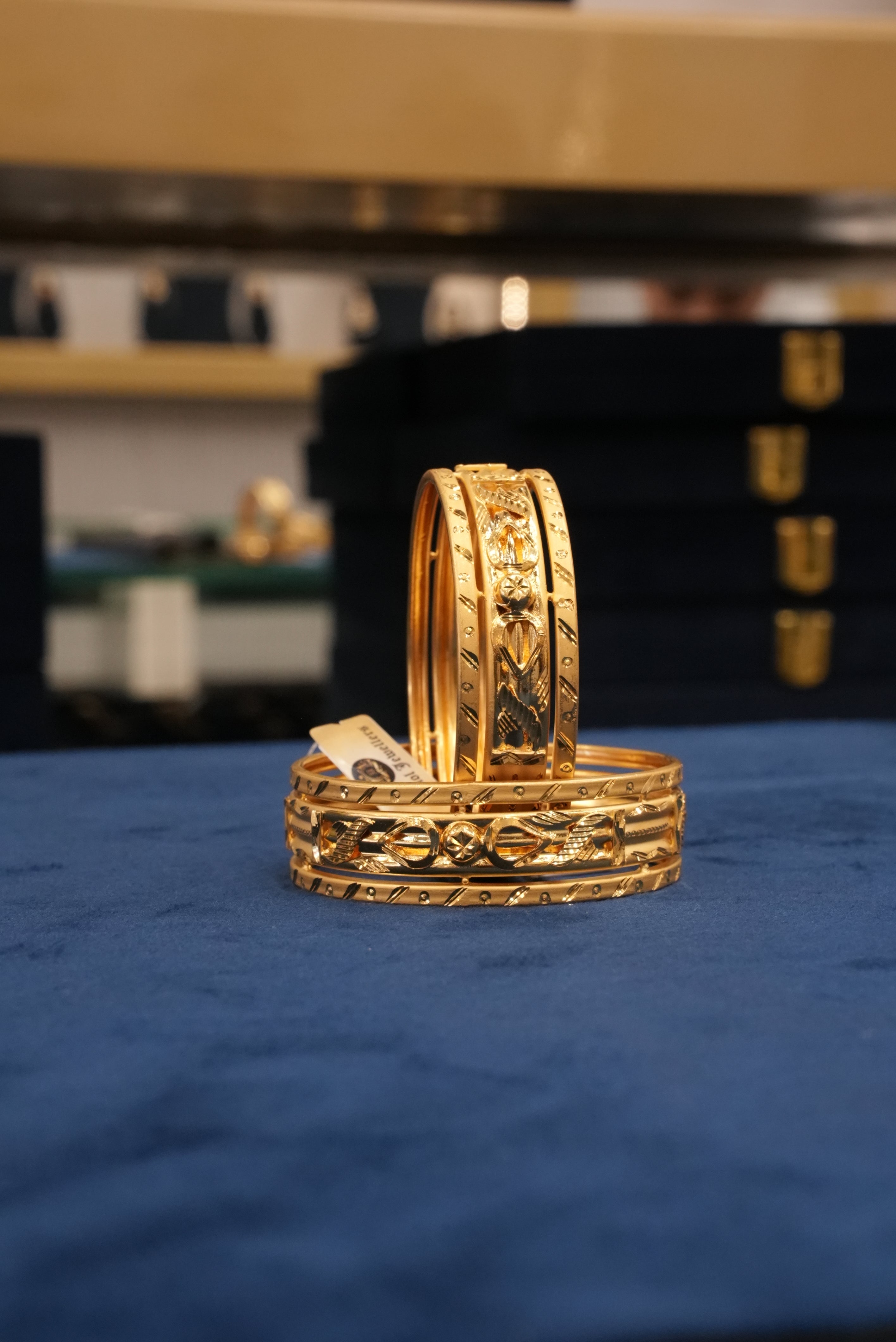 Rooprekha, Bangles & Kadas, Gold Patra demi-fine jewellery, Size 2.8, SKU BK_L_34 image 0