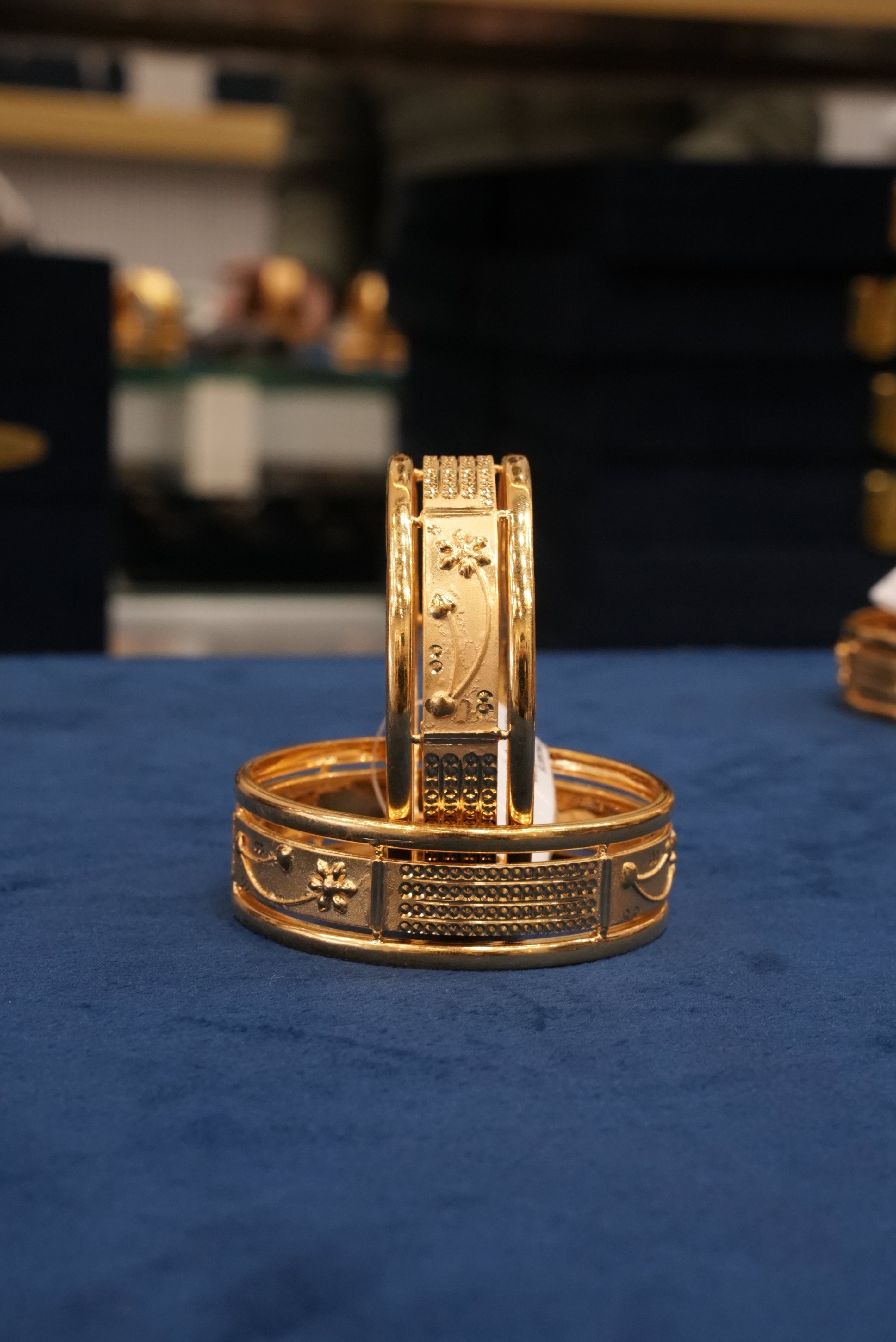 Pureline, Bangles & Kadas, Gold Patra demi-fine jewellery, Size 2.4, SKU BK_L_19 image 0