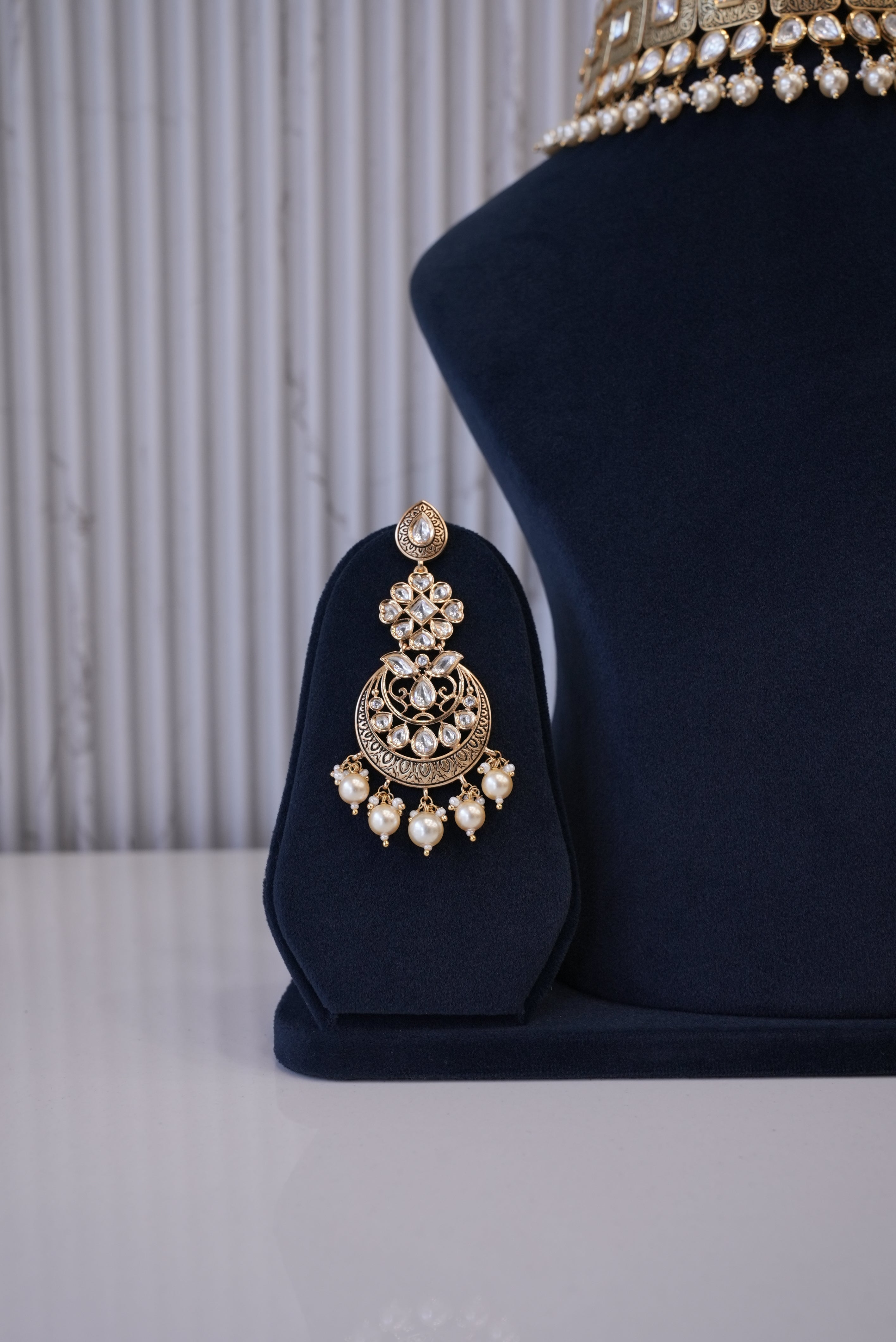 Golden Whisper, Necklace, Gold Patra demi-fine jewellery, SKU N_CH_6 image 2