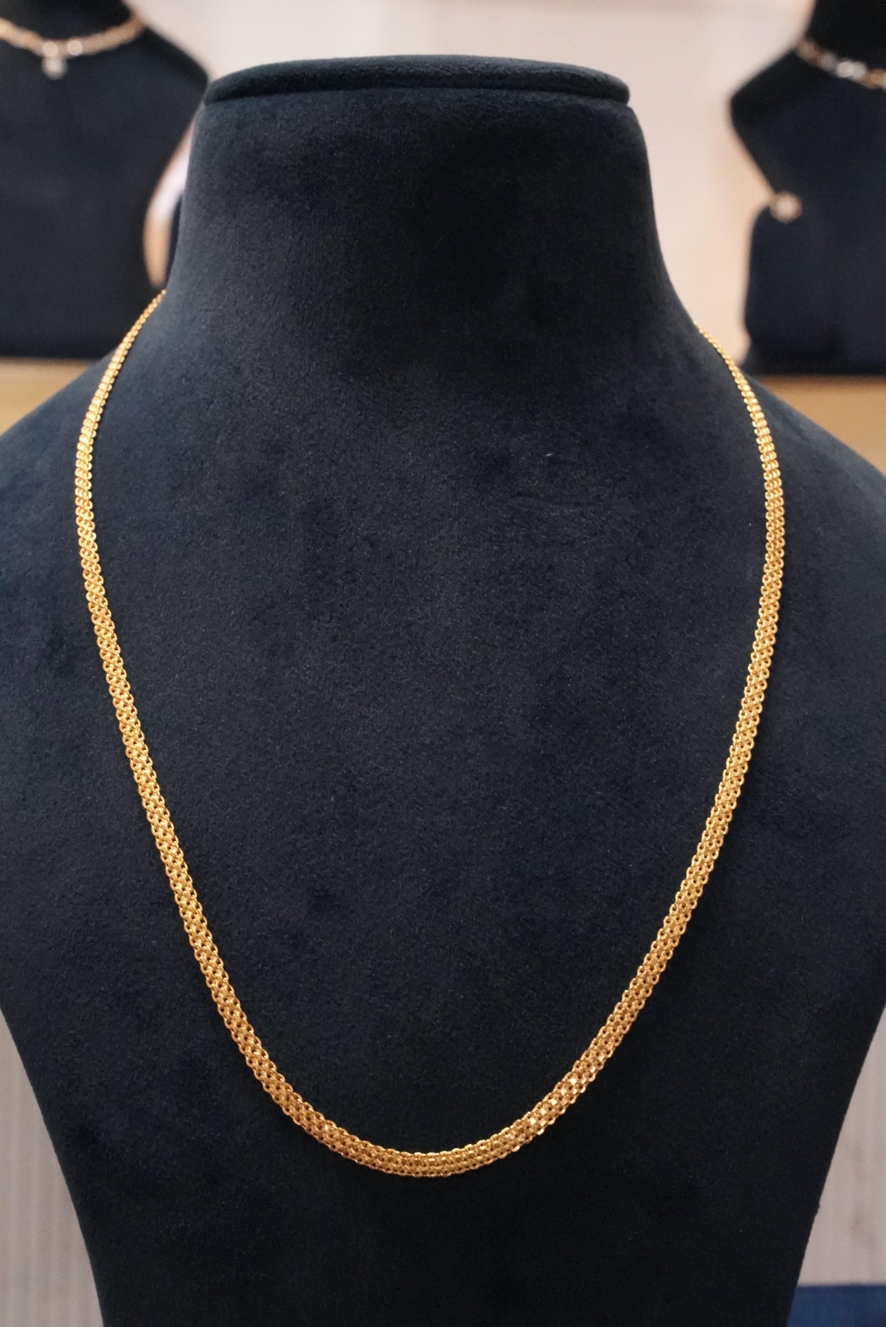 Minimal Luxe, Chains, Gold Patra demi-fine jewellery, Size 20 inches, SKU CH_L_17 image 0