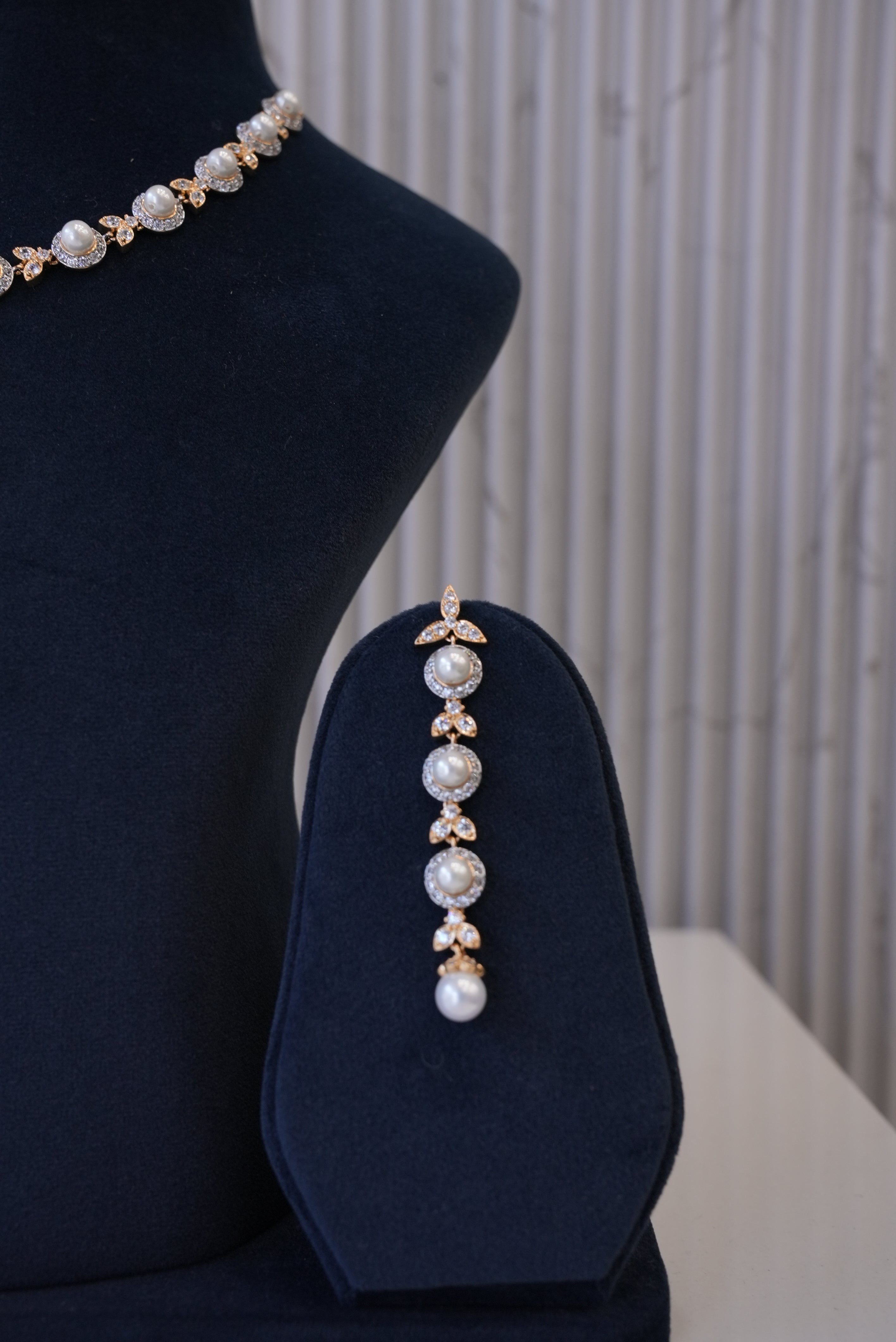 Dazzle Drop, Necklace, Gold Patra demi-fine jewellery, SKU N_D_16 image 3