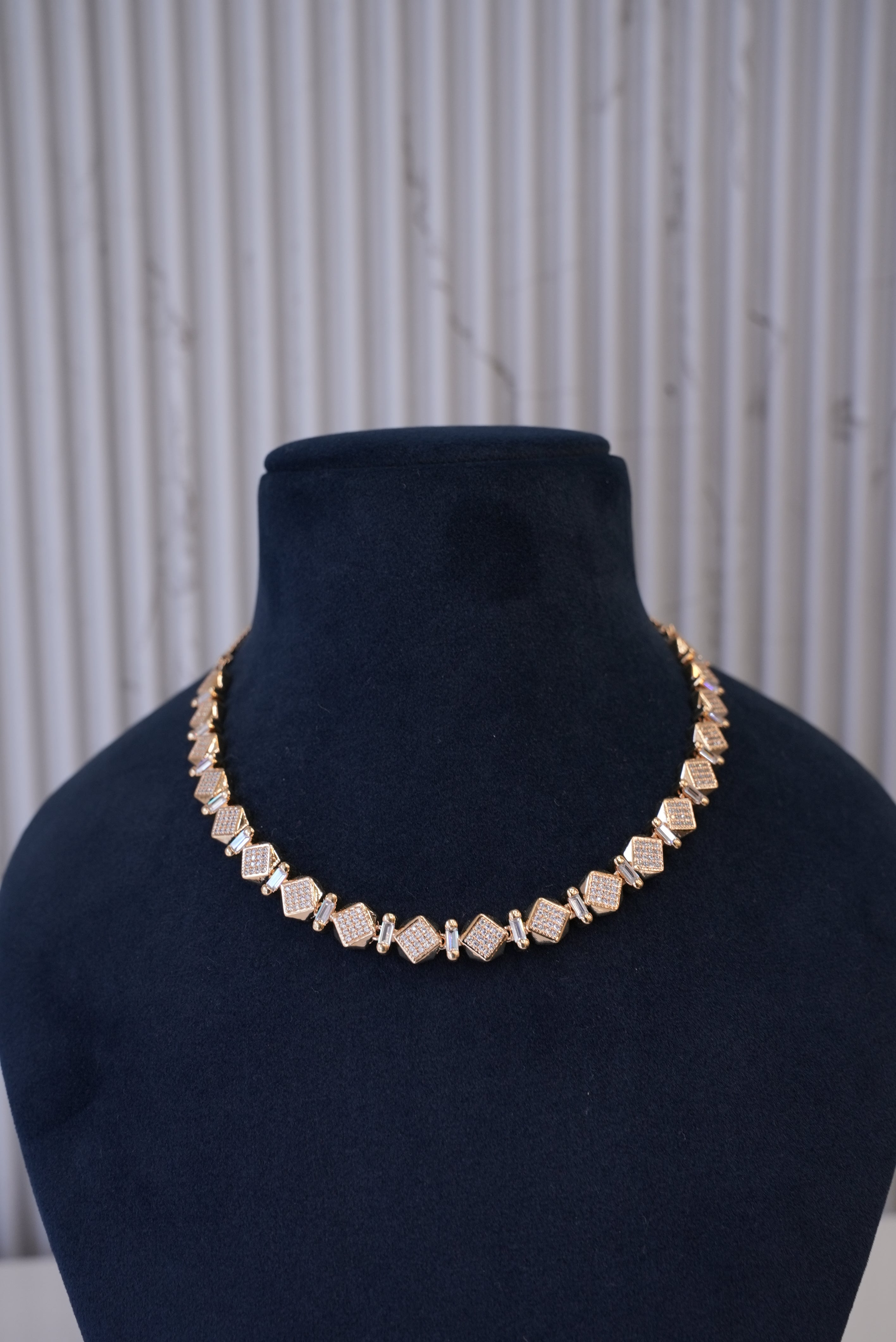 Urban Sparkle, Necklace, Gold Patra demi-fine jewellery, SKU N_D_1 image 1