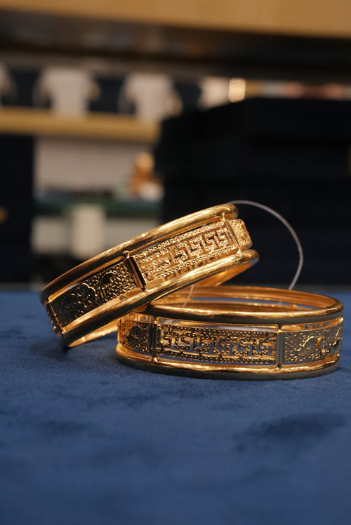 Anmol Karigar, Bangles & Kadas, Gold Patra demi-fine jewellery, Size 2.2, SKU BK_L_61 image 1