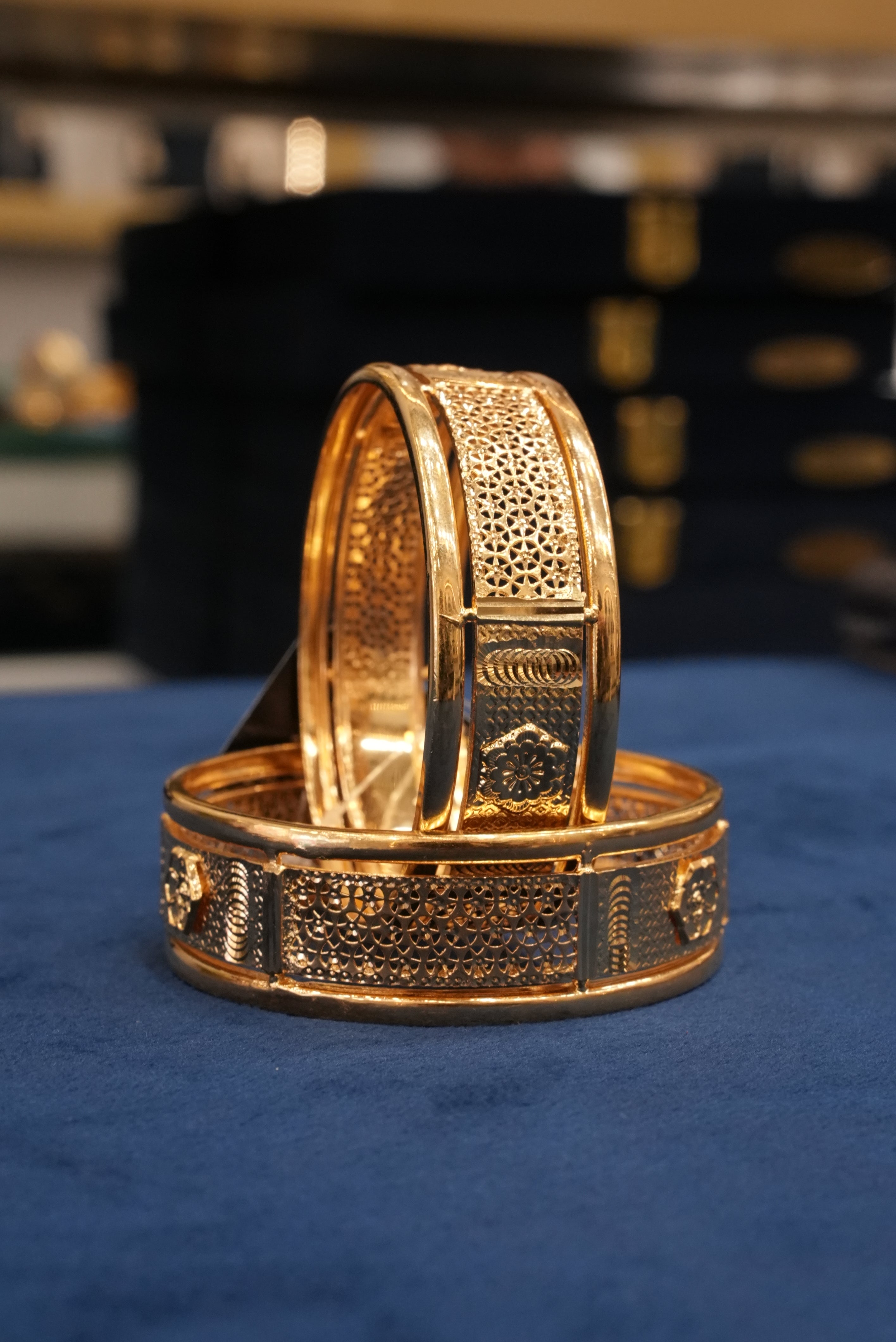 Parampara, Bangles & Kadas, Gold Patra demi-fine jewellery, Size 2.8, SKU BK_L_33 image 0